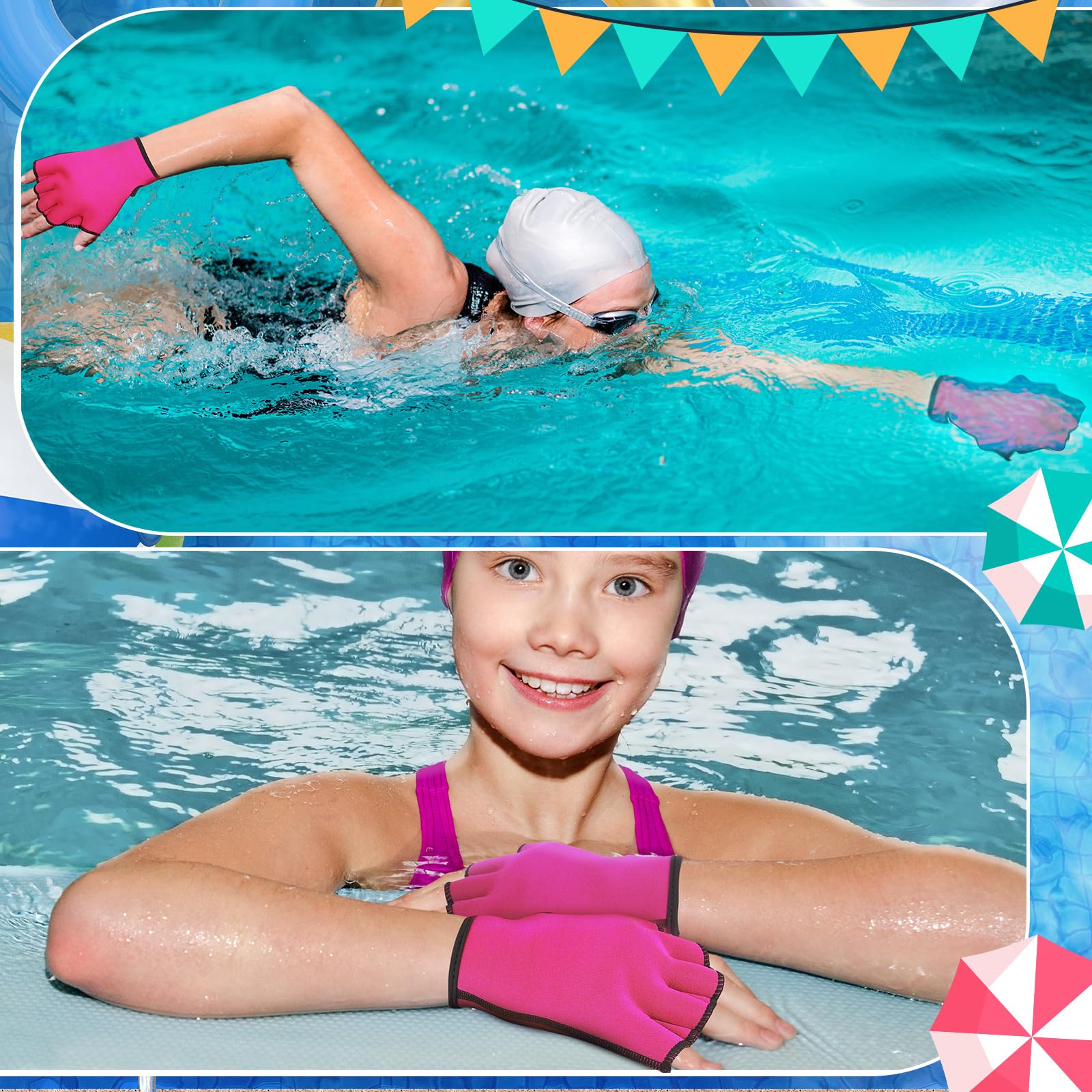 8-Piece Water Aerobics Set with Foam Dumbbells, Swim Belt, Pull Buoy, Kickboard & Gloves - Aquatic Fitness Equipment for Weight Loss, Pool Workouts & Water Therapy Exercises