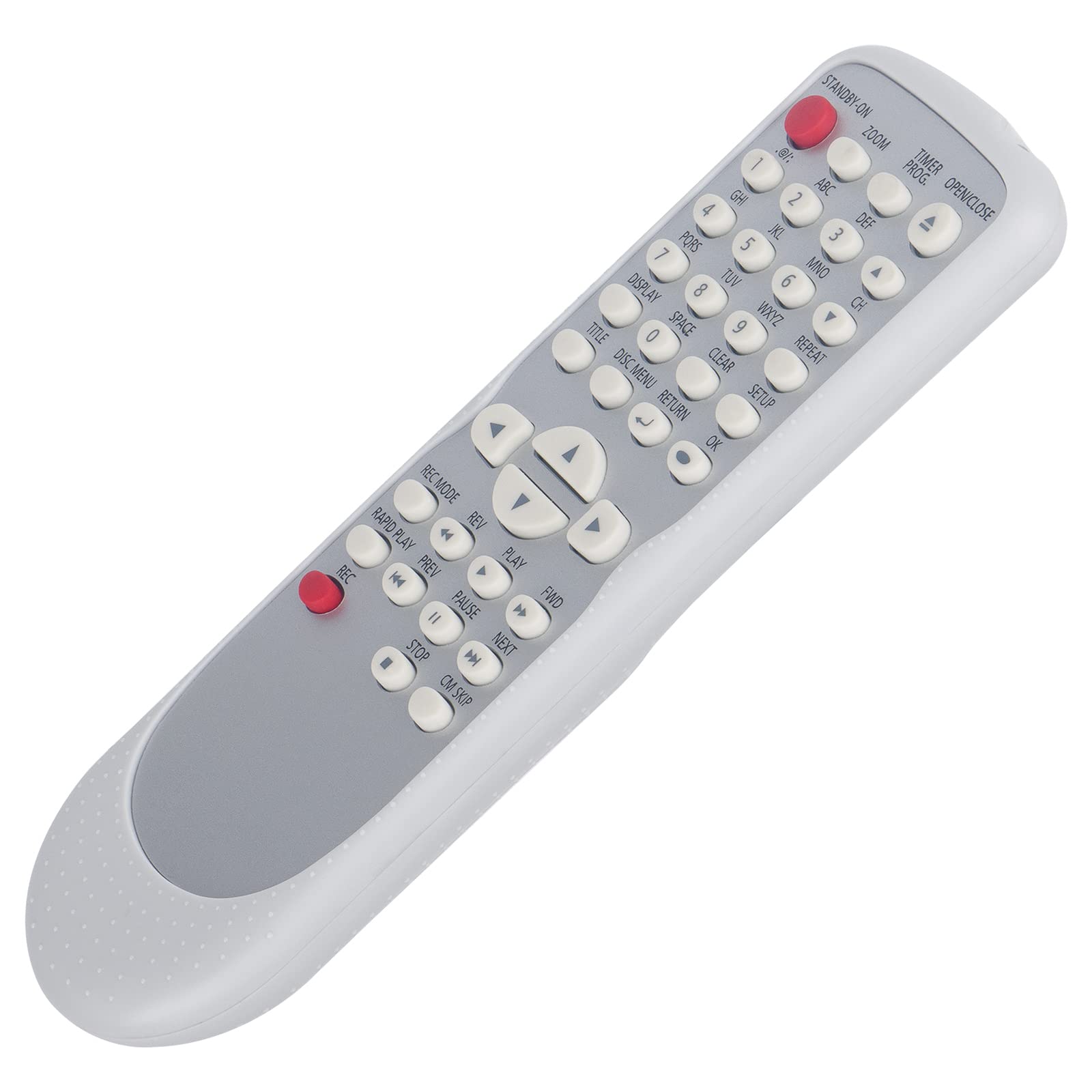 PerFascin NB086 NB086UD Replacement Remote Control Compatible with FUNAI DVD Recorder Models DVR90DF DVR91DG DVR95DF EWR105D PY90DG WV10D6 WV10DG EWR10D5 ZC320SL8 - Perfect for Home Entertainment & Media Playback