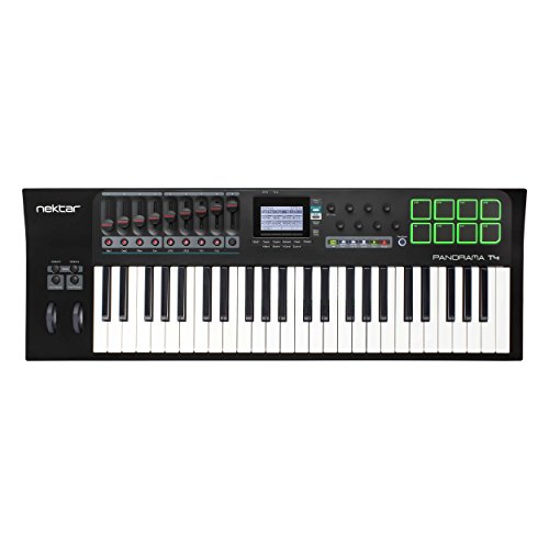 Nektar Panorama T4 49-Key USB MIDI Keyboard Controller - Professional Music Production & Performance | Perfect for Home Studio, Live Shows & Beat Making