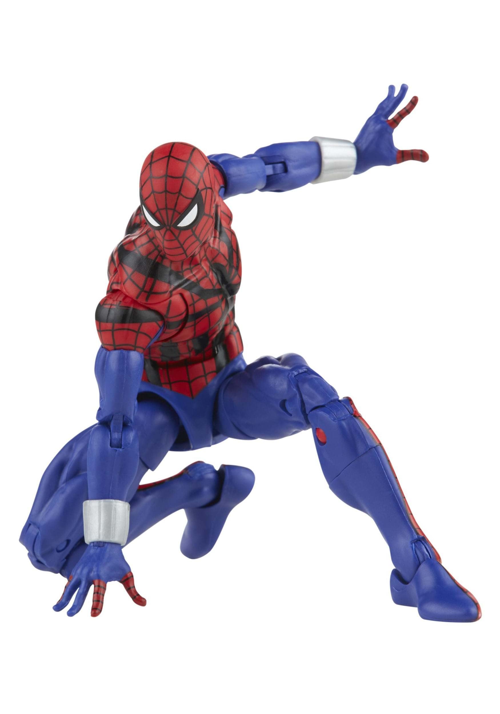 Spider-Man Marvel Legends Series 6-inch Ben Reilly Action Figure Toy with 5 Accessories (4 Hands + Web FX) | Collectible Superhero Figure for Display & Play | Perfect for Marvel Fans, Gift Giving & Action Figure Collections