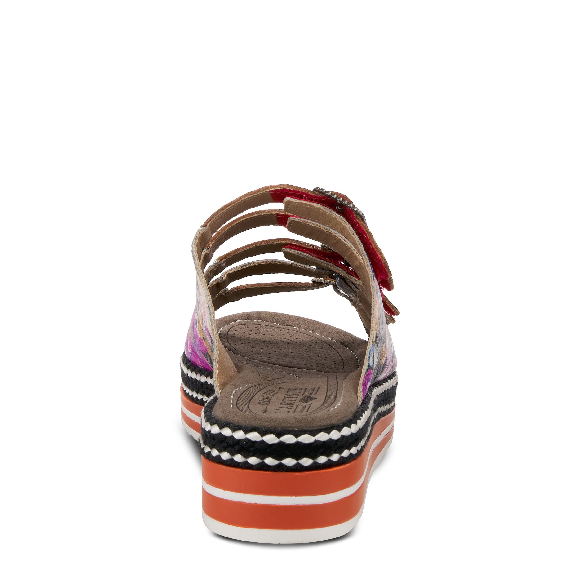 Spring Step L'Artiste Women's Zazzera Comfort Slide Sandals - Breathable & Lightweight for Beach, Pool, and Summer Outfits