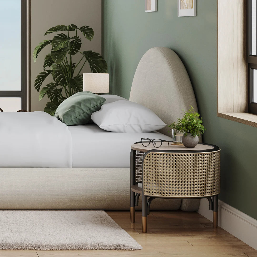 Luna Upholstered Headboard | Modern Bed Frame Headboard for Queen & King Size Beds - Perfect for Bedroom Decor & Cozy Master Suite Upgrade