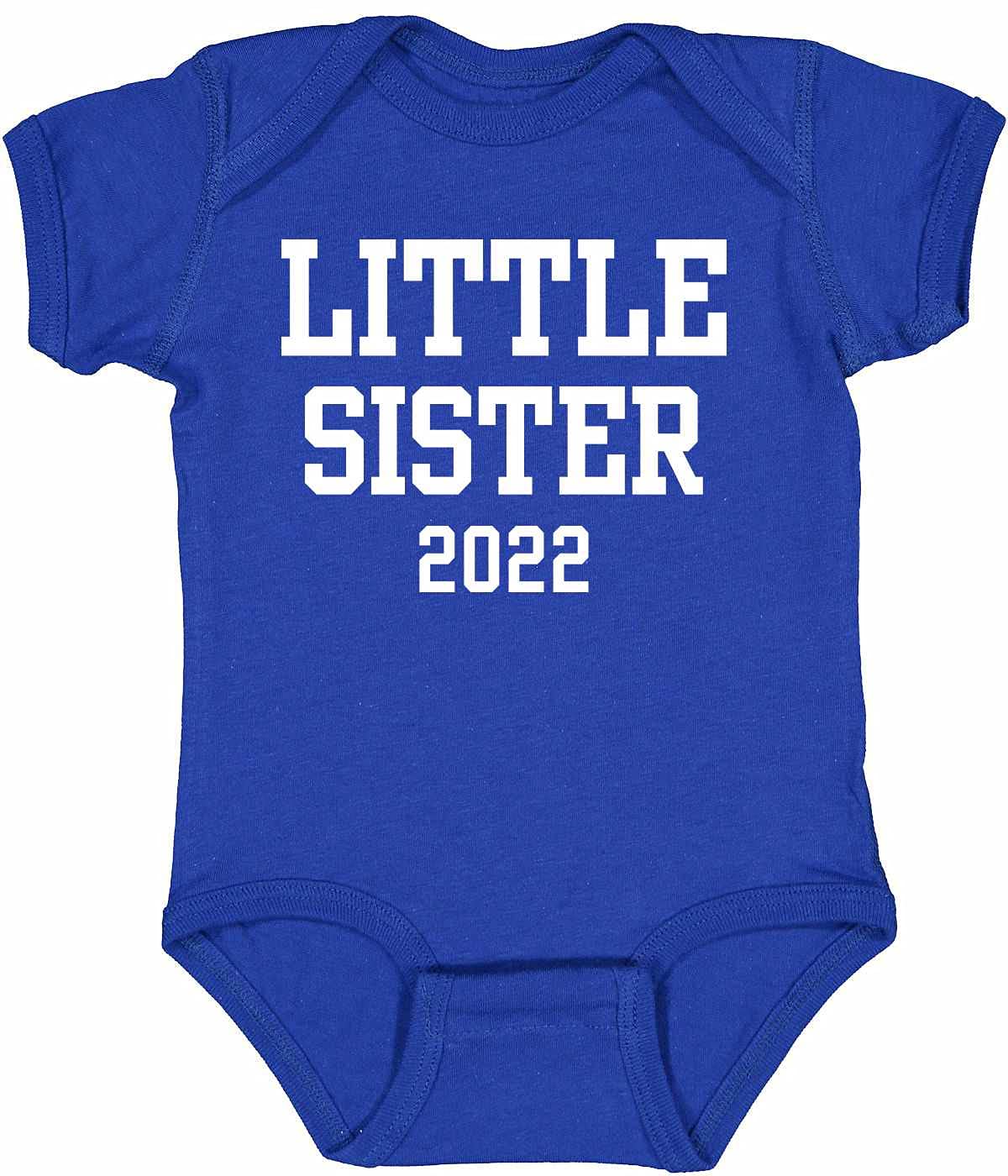 South Horizon Little Sister 2022 Baby Bodysuit - Soft Cotton Infant Onesie for Newborns & Toddlers - Perfect for Everyday Wear, Photo Shoots & Gifts