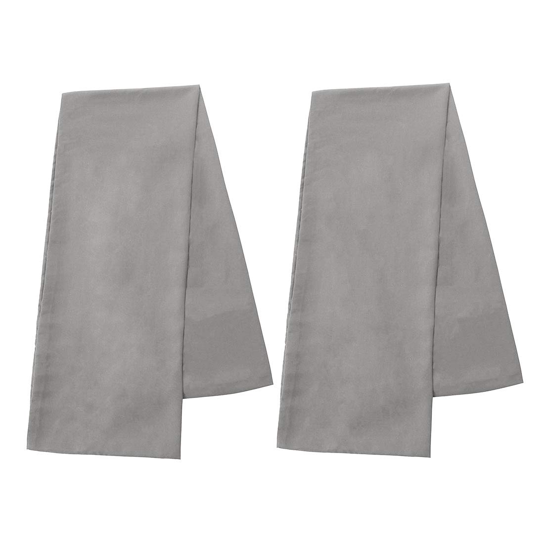uxcell Set of 2 Soft Microfiber Body Pillow Covers 20x48 Inches, Grey - Breathable & Hypoallergenic Pillowcases for Adults, Perfect for Pregnancy Support, Back Pain Relief & Comfortable Sleep