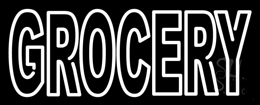 Vintage Style Simple Grocery Neon Sign - 13