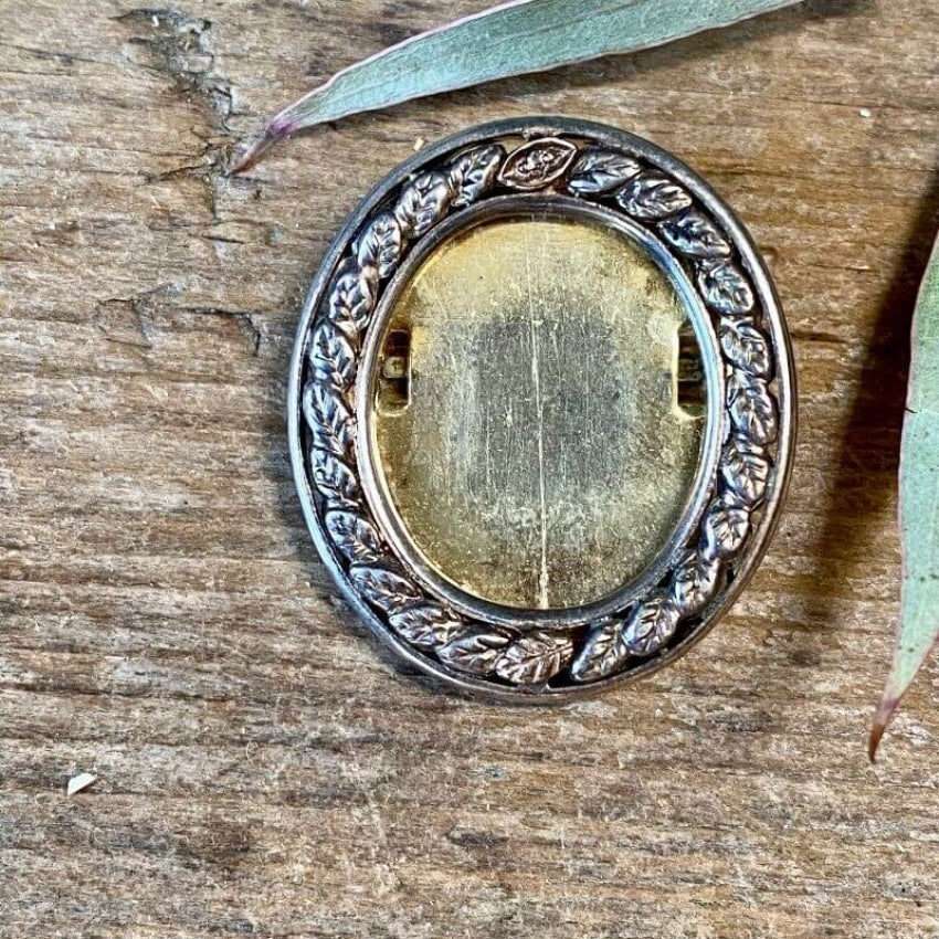 Sterling Silver Diamond Picture Frame Pendant Pin - Elegant Jewelry for Gifts, Memorials & Special Occasions