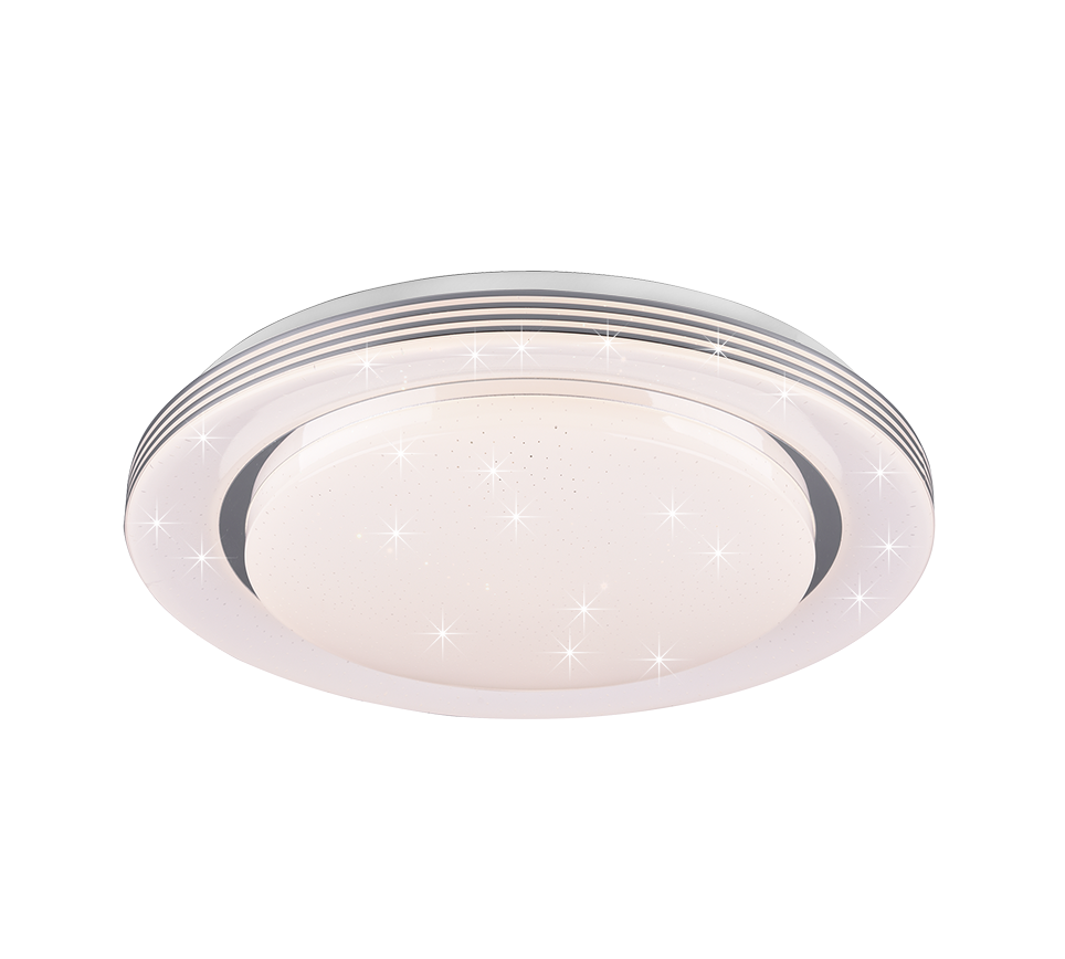 Atria LED Flush Mount Ceiling Light - Dimmable Modern Fixture in Multiple Sizes & Finishes (Brushed Nickel, Matte Black, White) - Perfect for Bedroom, Kitchen, Hallway & Office Lighting