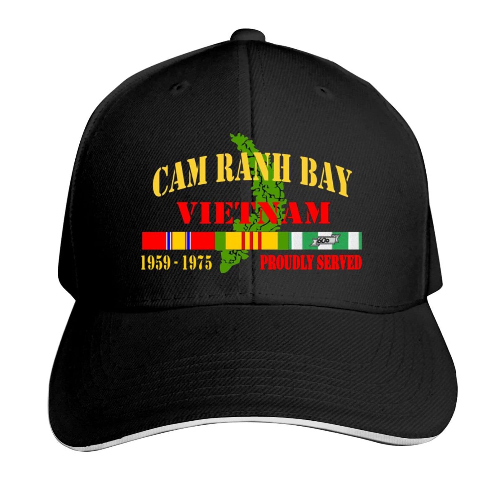 Vietnam Veteran Cam Ranh Bay Baseball Cap - Adjustable Dad Hat for Men & Women - Military Veteran Gift - Casual & Outdoor Wear