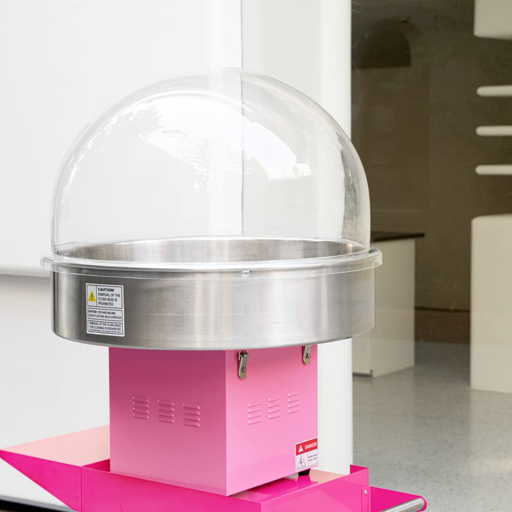 Durable 28 x 15 Inch Acrylic Cotton Candy Machine Cover for Hi Tek 28