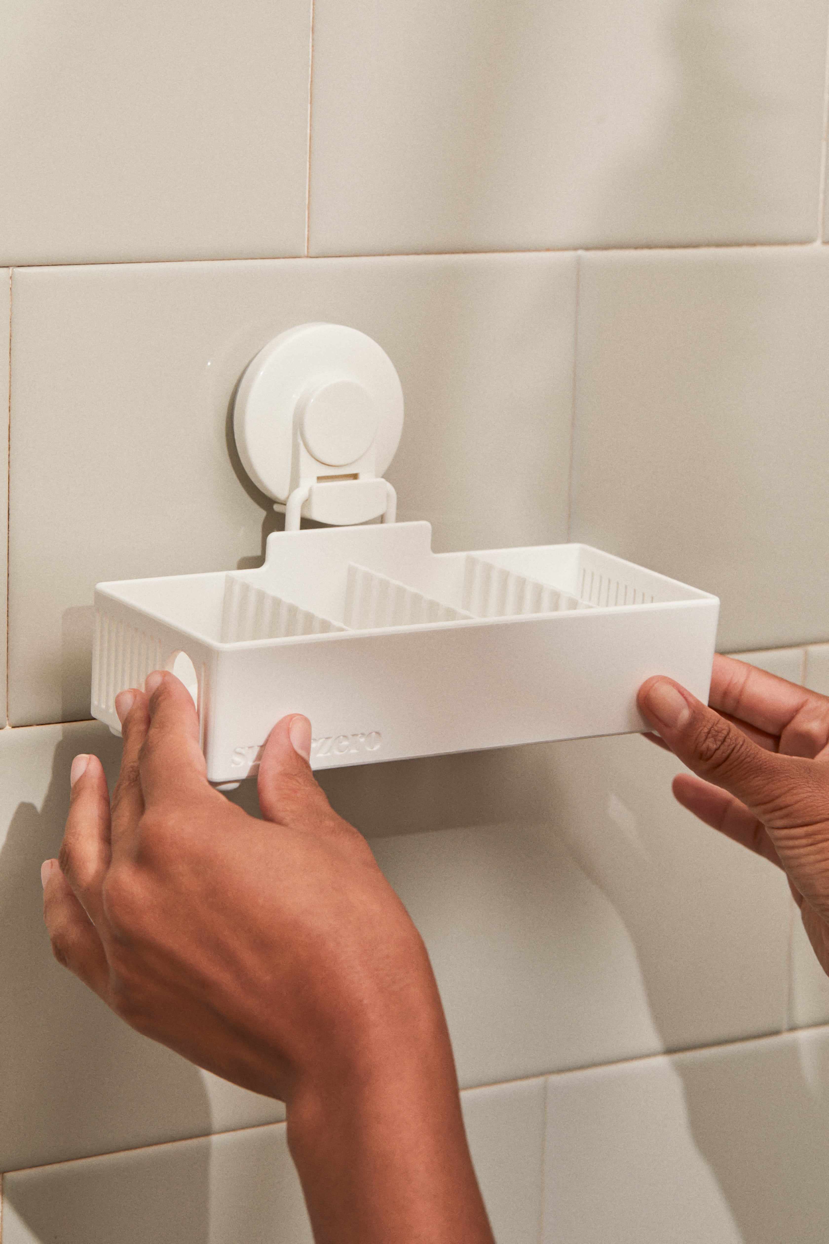 SuperZero Bar Home Shower Organizer - Rustproof Bathroom Shelf for Shampoo, Soap & Toiletries - Perfect for Small Spaces, Dorm Rooms & Apartment Showers