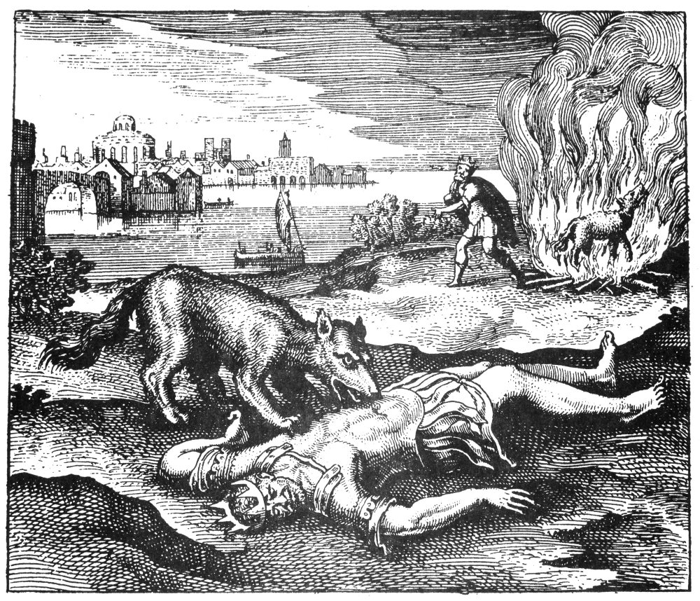 Alchemy Allegory 1617 - The Gray Wolf Devours The King Alchemical Art Print | Symbolic Renaissance Drawing of Gold Purification Process | Perfect for History Classrooms, Alchemy Enthusiasts & Occult Decor