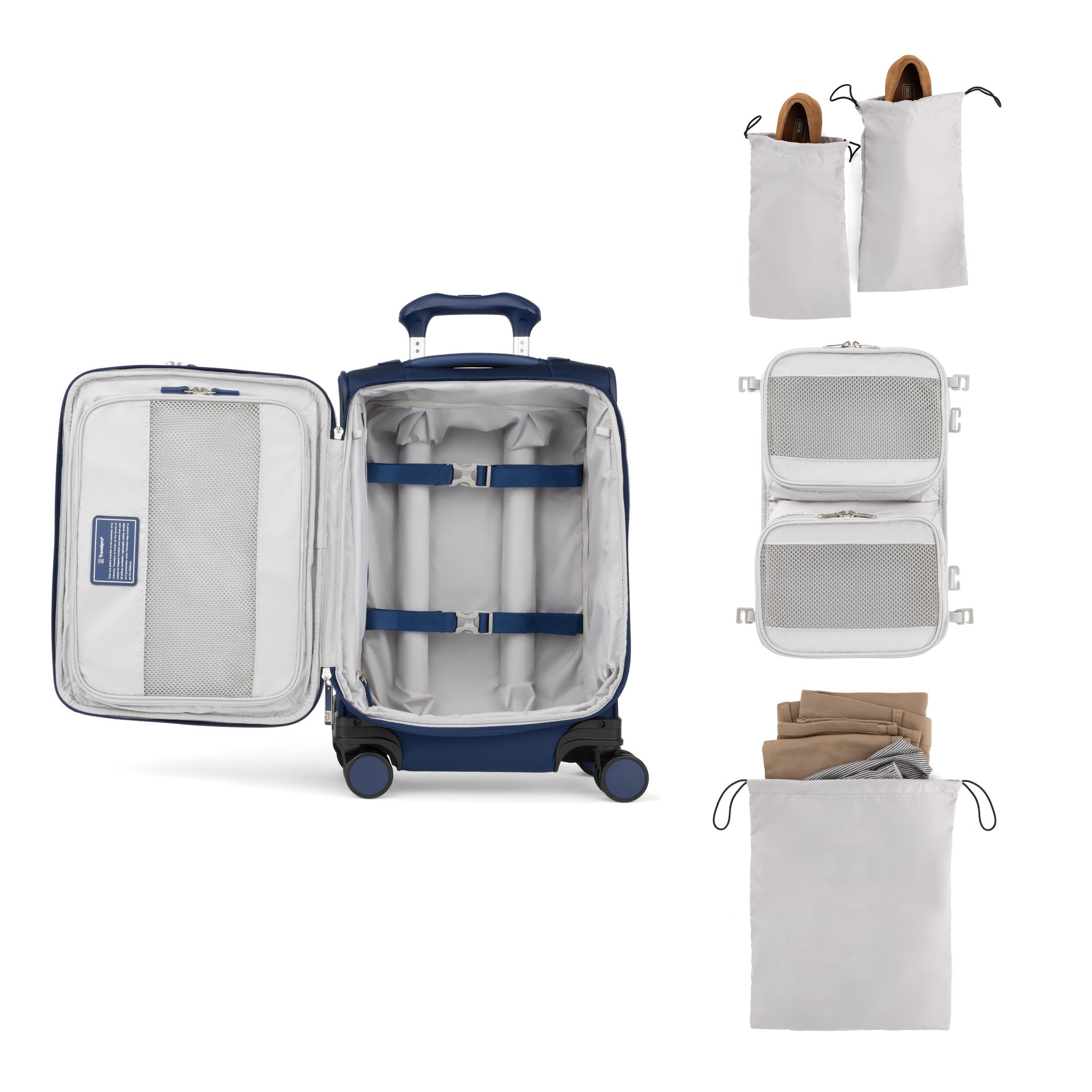 Travelpro VersaPack+ Expandable Carry-On Spinner Luggage - Perfect for Business Trips & Weekend Getaways