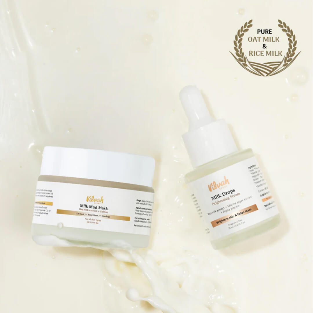 Best Milk Face Kit for Glowing Skin - Hydrating & Brightening Skincare Set - Perfect for Daily Facial Care & Spa Nights