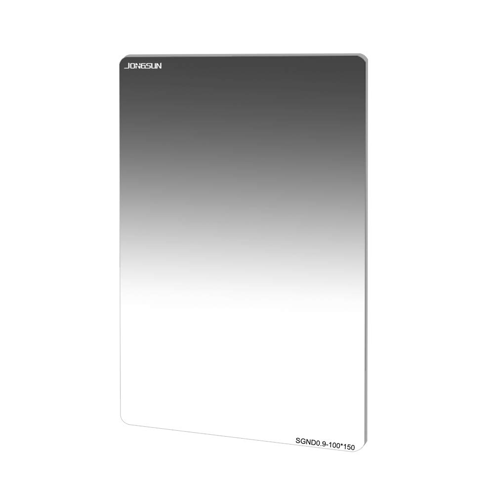 100x150mm Square ND Filter - Soft Graduated Gray Neutral Density Filter - 18 Layer Multi-Coated Optical Glass Schott B270 - SGND8 0.9 3-Stop - Perfect for Landscape Photography & Video Filming