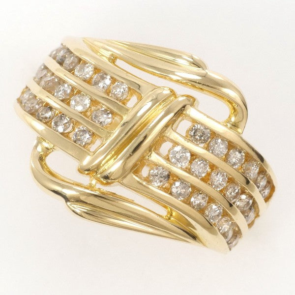 18K Yellow Gold Diamond Ring for Women - Elegant Solitaire Engagement & Wedding Band - Perfect for Proposals, Anniversaries, and Special Occasions
