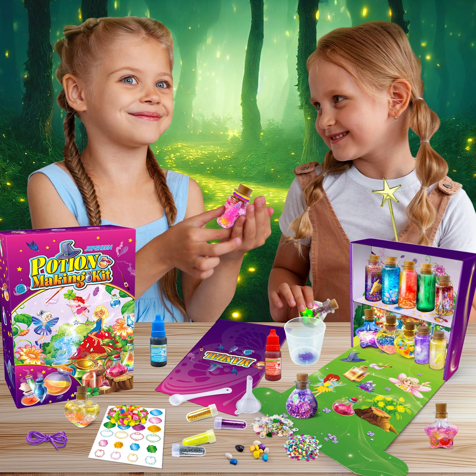 Magic Potion Making Kit for Kids - DIY 12 Science Experiments & Craft Projects, STEM Educational Toys for Boys & Girls Ages 6-12 - Perfect for Christmas, Birthday Gifts & Halloween Party Activities
