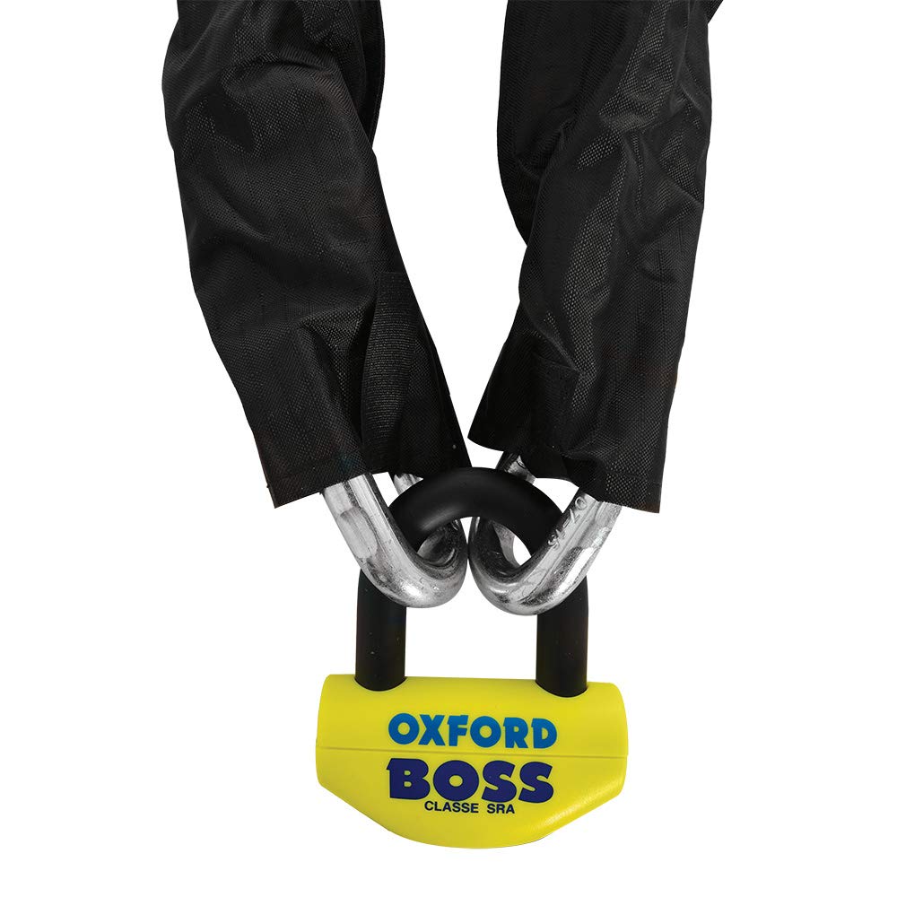 Oxford BigBoss 12mm Motorcycle Chain Lock 2.0M (OF809) - Heavy Duty Security for Bikes, Scooters & ATVs - Ideal for Parking, Storage & Travel Protection