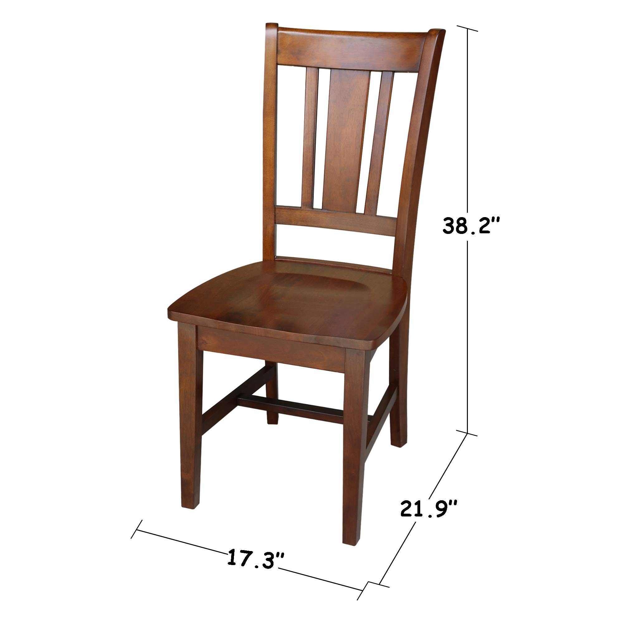 IC International Concepts Espresso Basic Size Desk and Chair Set with Drawer - Perfect for Home Office, Study Room, or Small Workspace