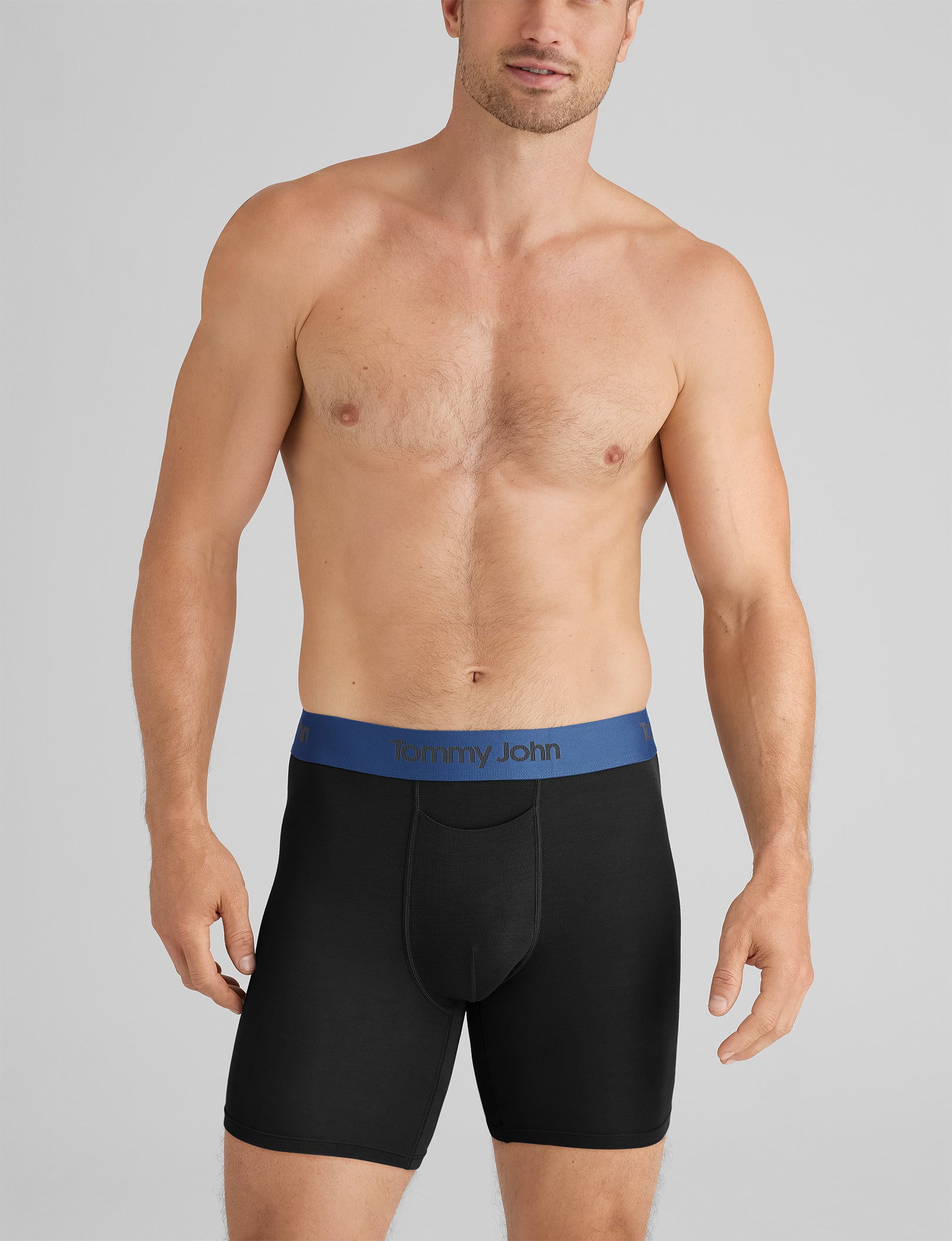 Second Skin Mid Length Boxer Brief 6-Pack - Ultra Soft Breathable Men's Underwear for All-Day Comfort - Perfect for Workout, Travel & Daily Wear