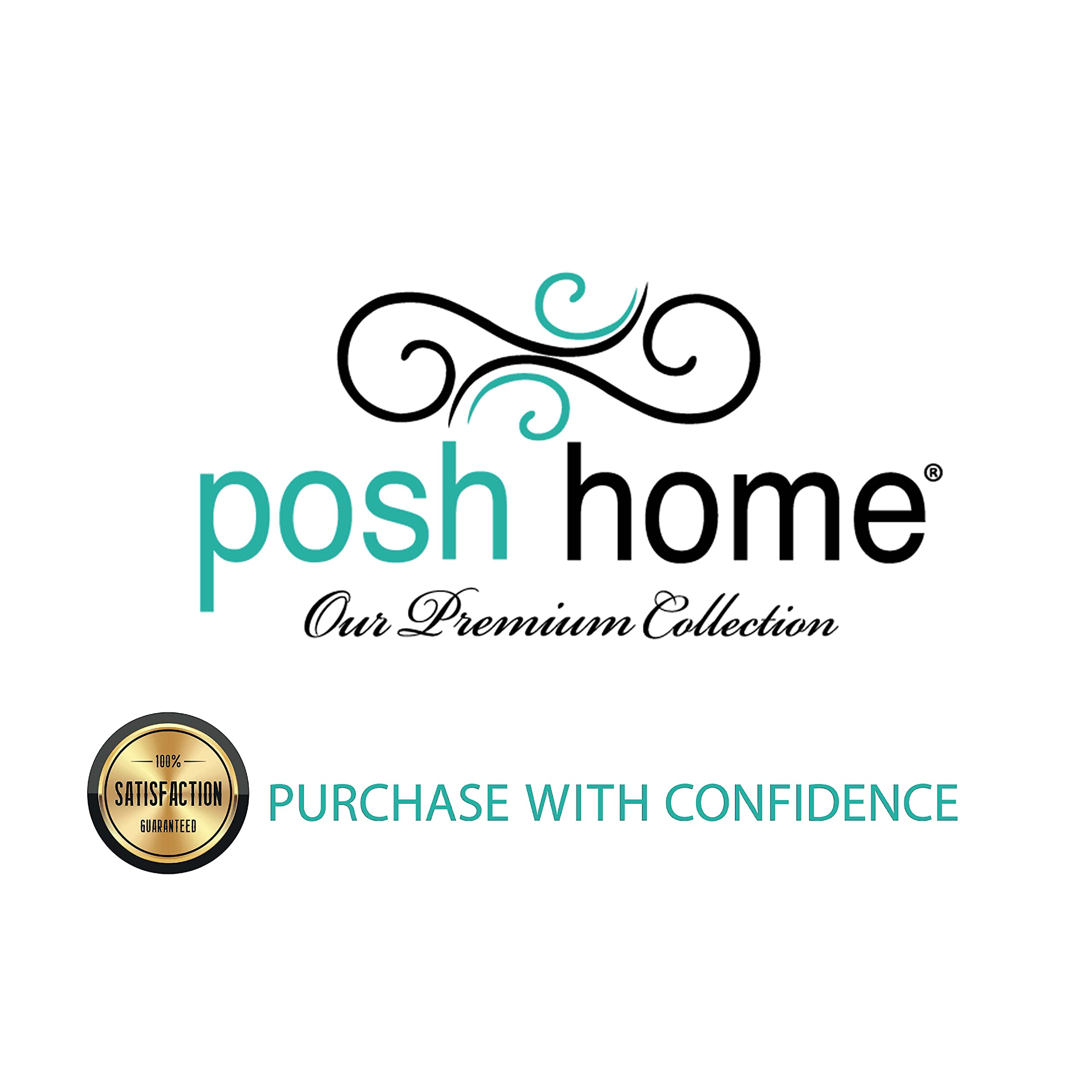 Posh Home 4-Piece Jersey Knit Sheet Set - Breathable Cotton Bed Sheets with Flat Sheet, Fitted Sheet & 2 Pillowcases - Queen Size Cream - Perfect for Cozy Bedrooms & Guest Rooms