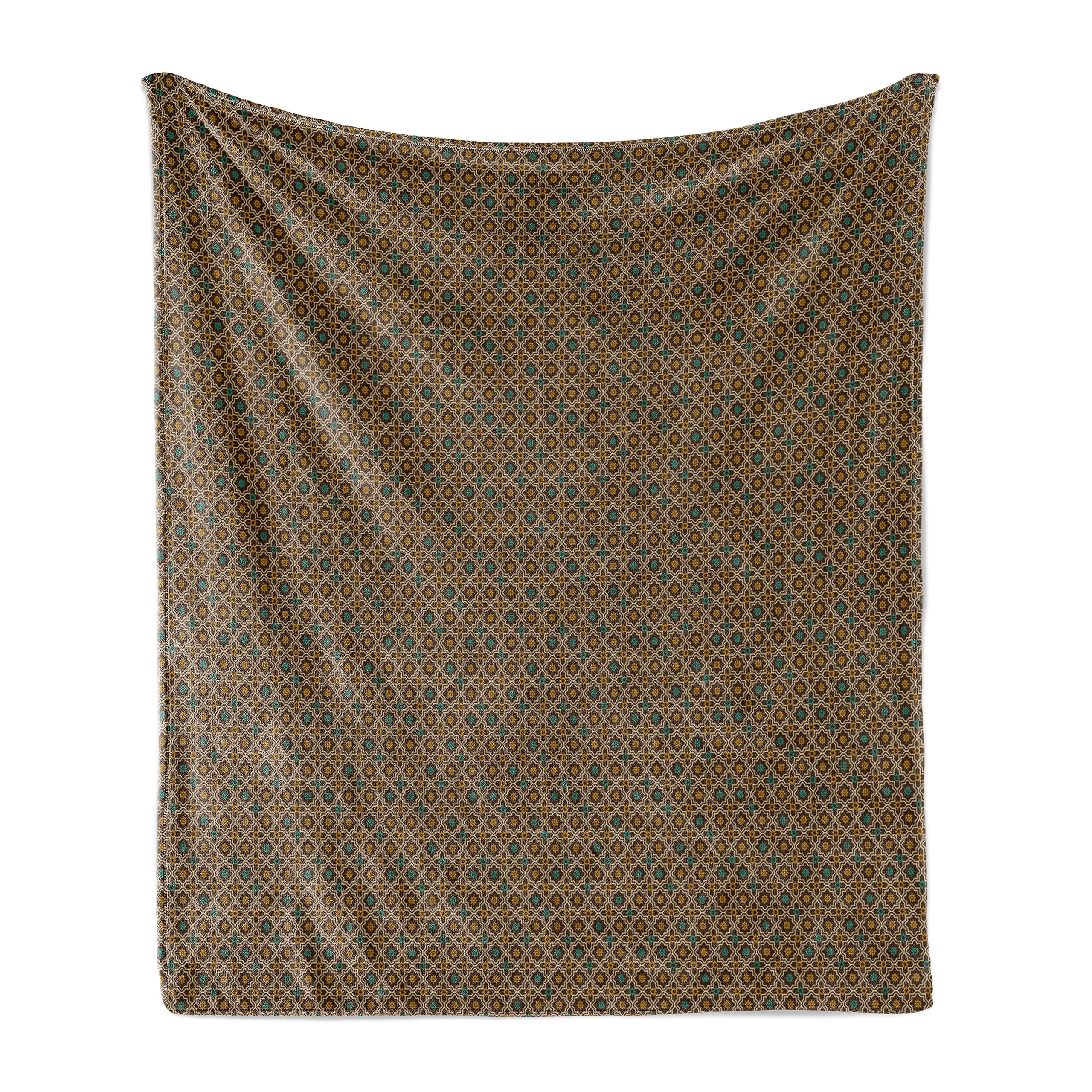 Ambesonne Chocolate Brown Fleece Throw Blanket 50