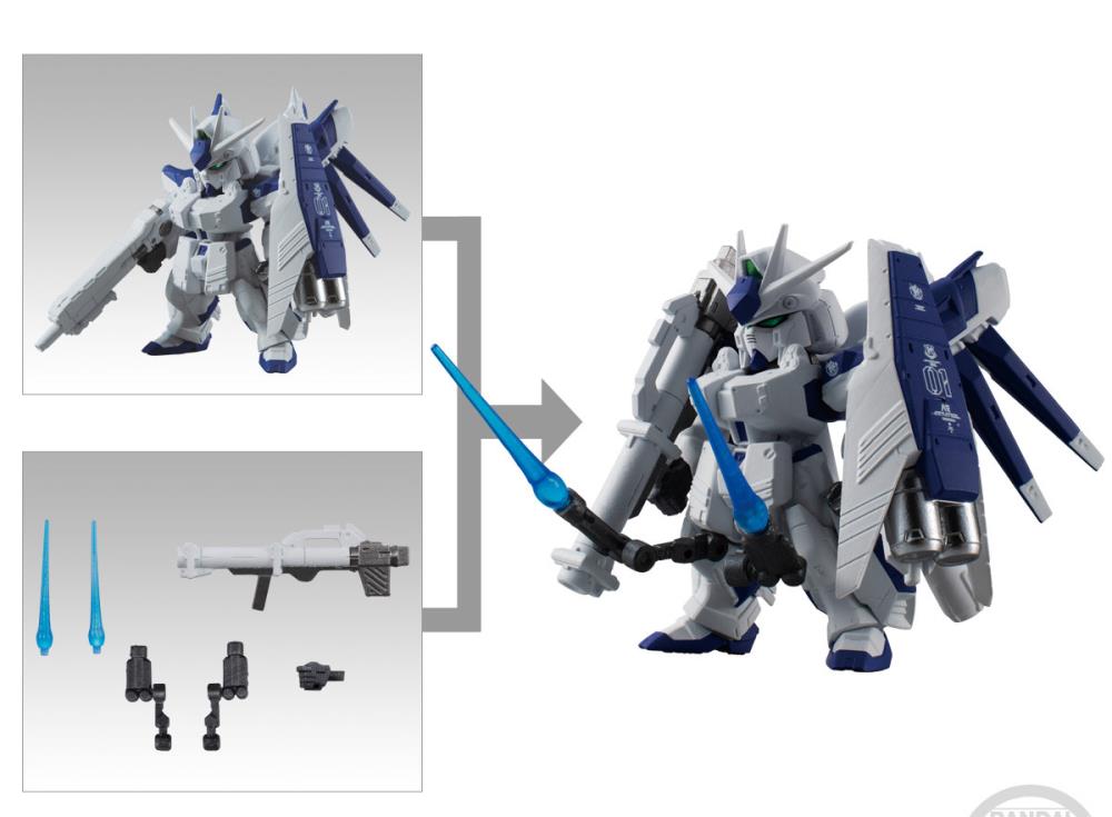 Bandai FW Fusion Works Gundam Converge #Plus 02 Action Figure Set of 5 - Perfect for Anime Collectors & Gundam Model Displays