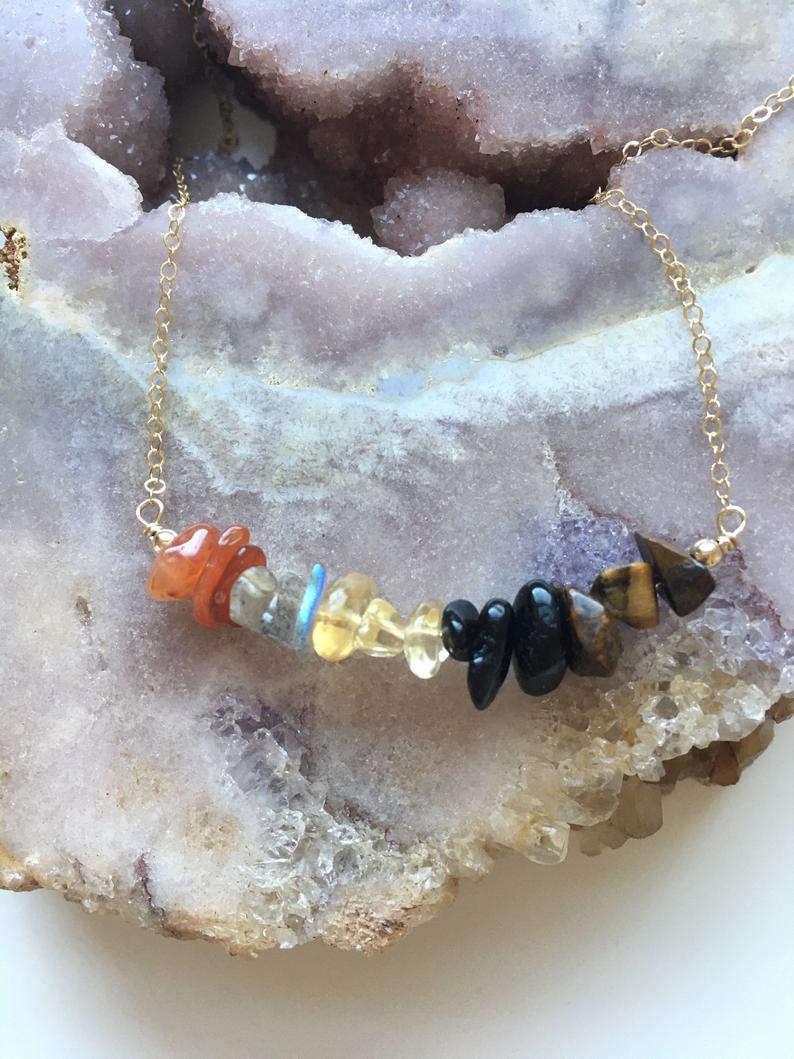 Leo Zodiac Sign Crystal Necklace - July & August Birthday Gift, Zodiac Jewelry for Women, Healing Crystal Pendant for Astrology Lovers | Perfect for Daily Wear, Spiritual Healing & Special Occasions