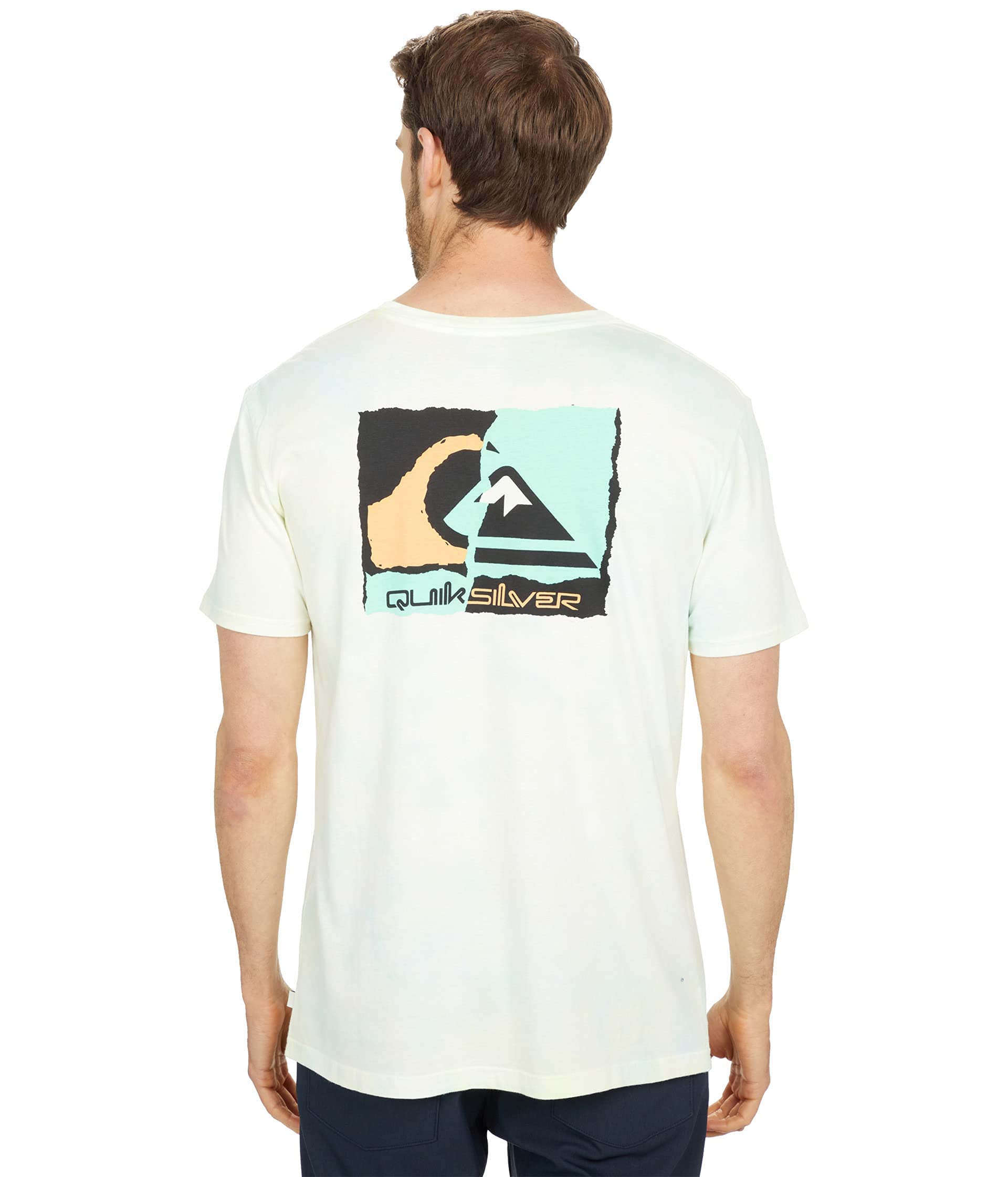 Quiksilver Men's Retro Dingo Graphic T-Shirt - Vintage Surf Style Cotton Tee for Casual Wear & Beach Outings