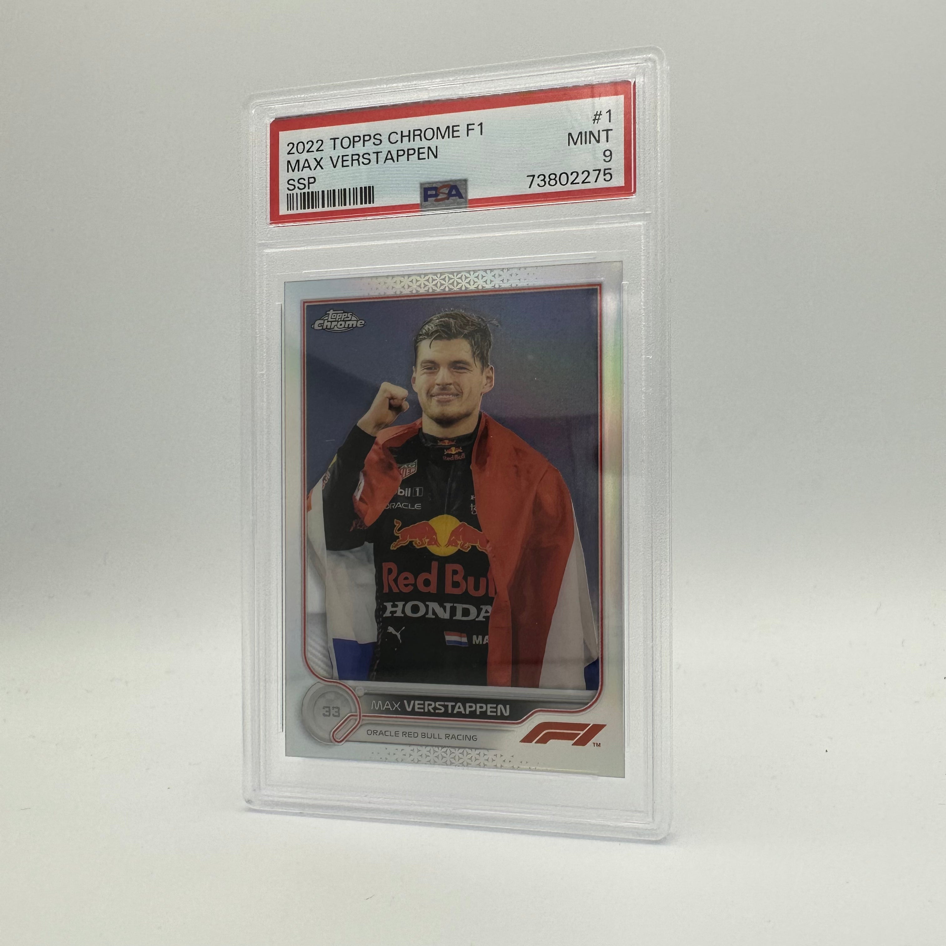 PSA 9 Graded Max Verstappen #1 SSP Image Variation - Rare F1 Trading Card for Collectors & Sports Memorabilia Enthusiasts