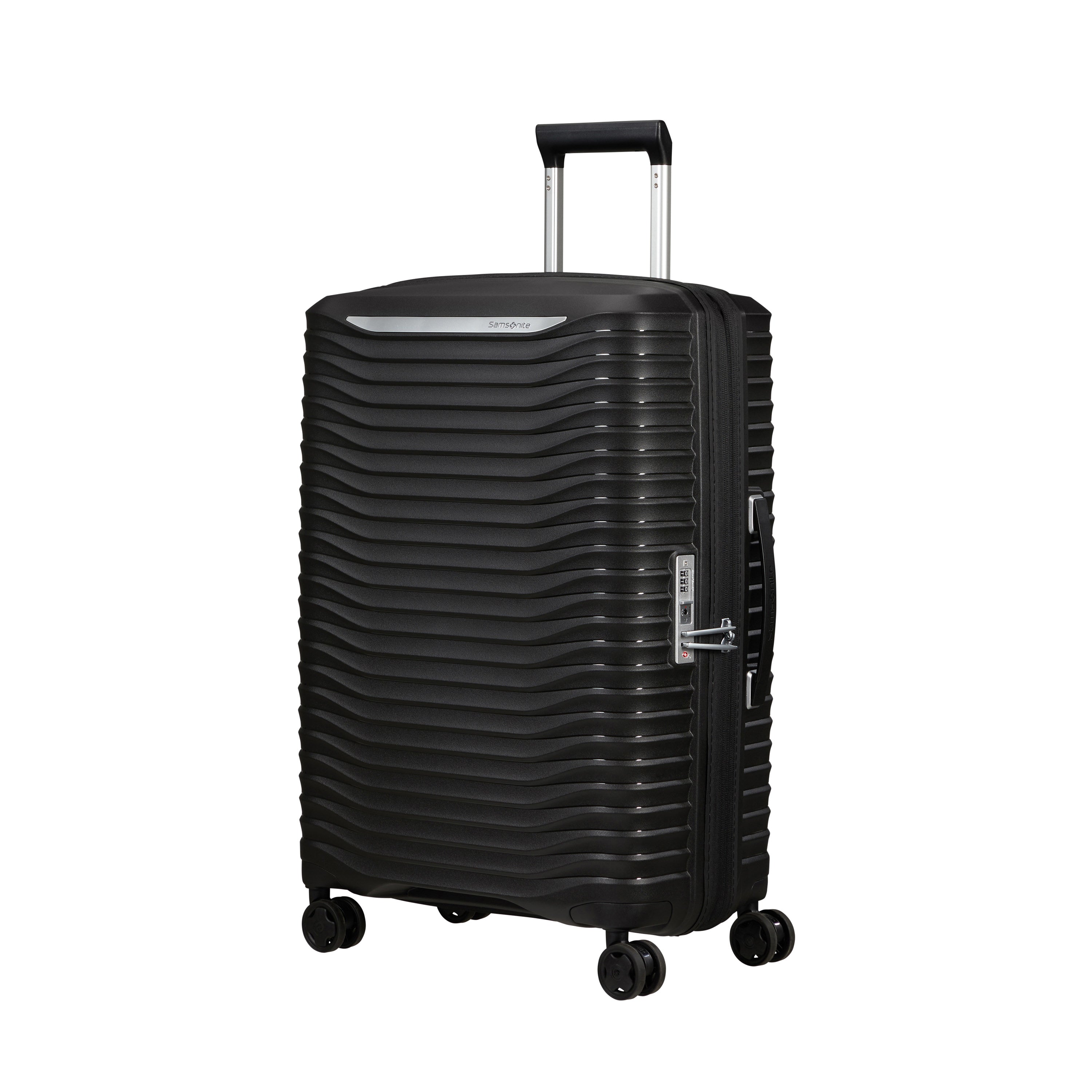 Samsonite Upscape Spinner Expandable 3 Piece Luggage Set - Lightweight Hardside Suitcases with 360° Wheels for Travel, Business & Vacation (Black)