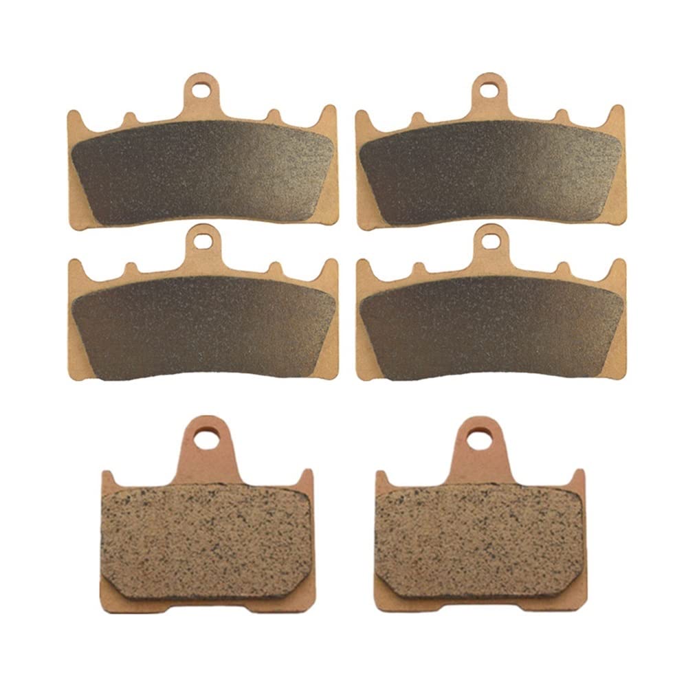 High-Performance Copper Based Sintered Motorcycle Brake Pads for Suzuki GSXR1000 GSXR 1000 2001-2002 - Front & Rear Brake System Replacement - Ideal for Racing, Street Riding & Daily Commuting