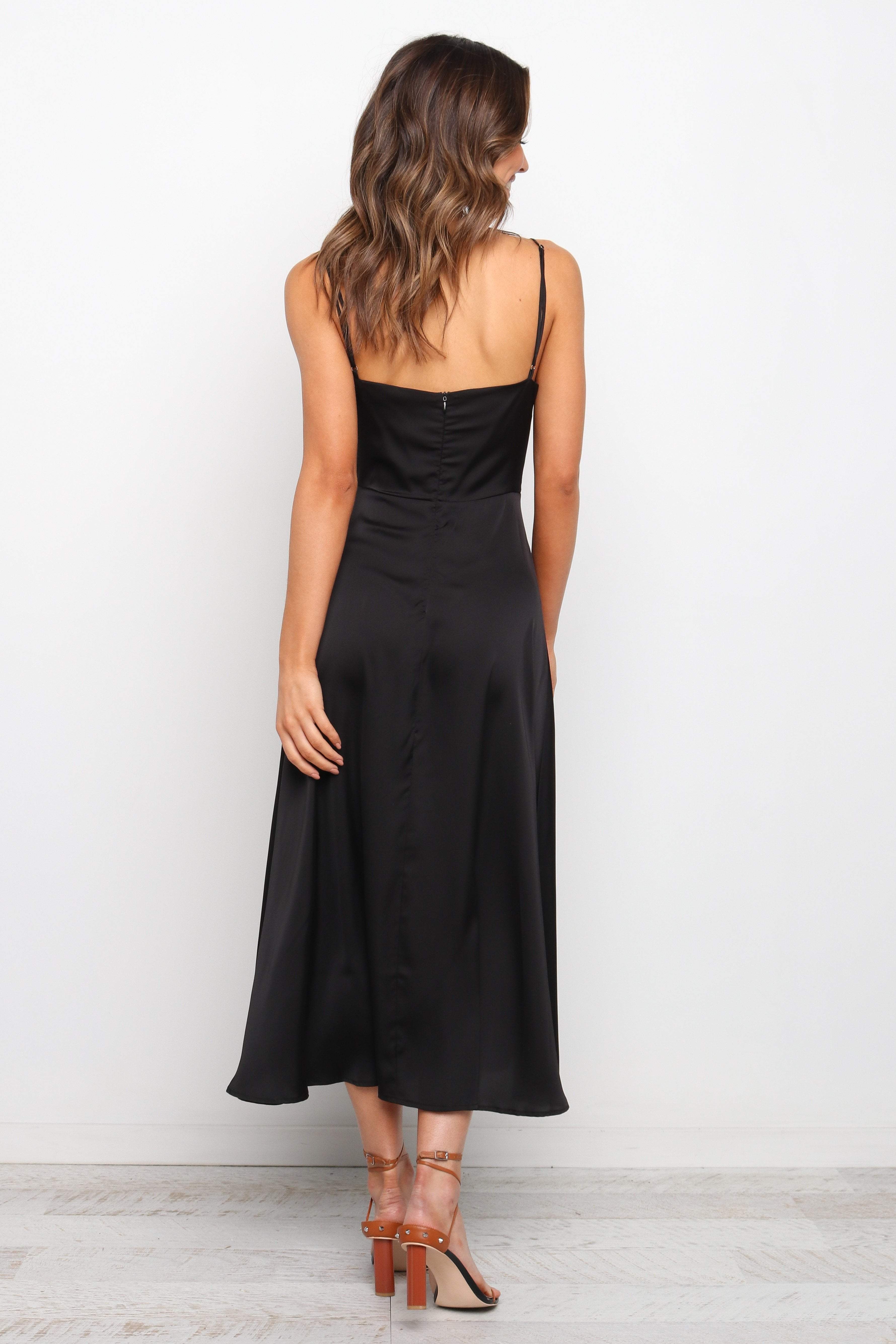 Ariel Black Dress for Women - Elegant & Comfortable Party Wear, Perfect for Evening Events, Dates & Special Occasions