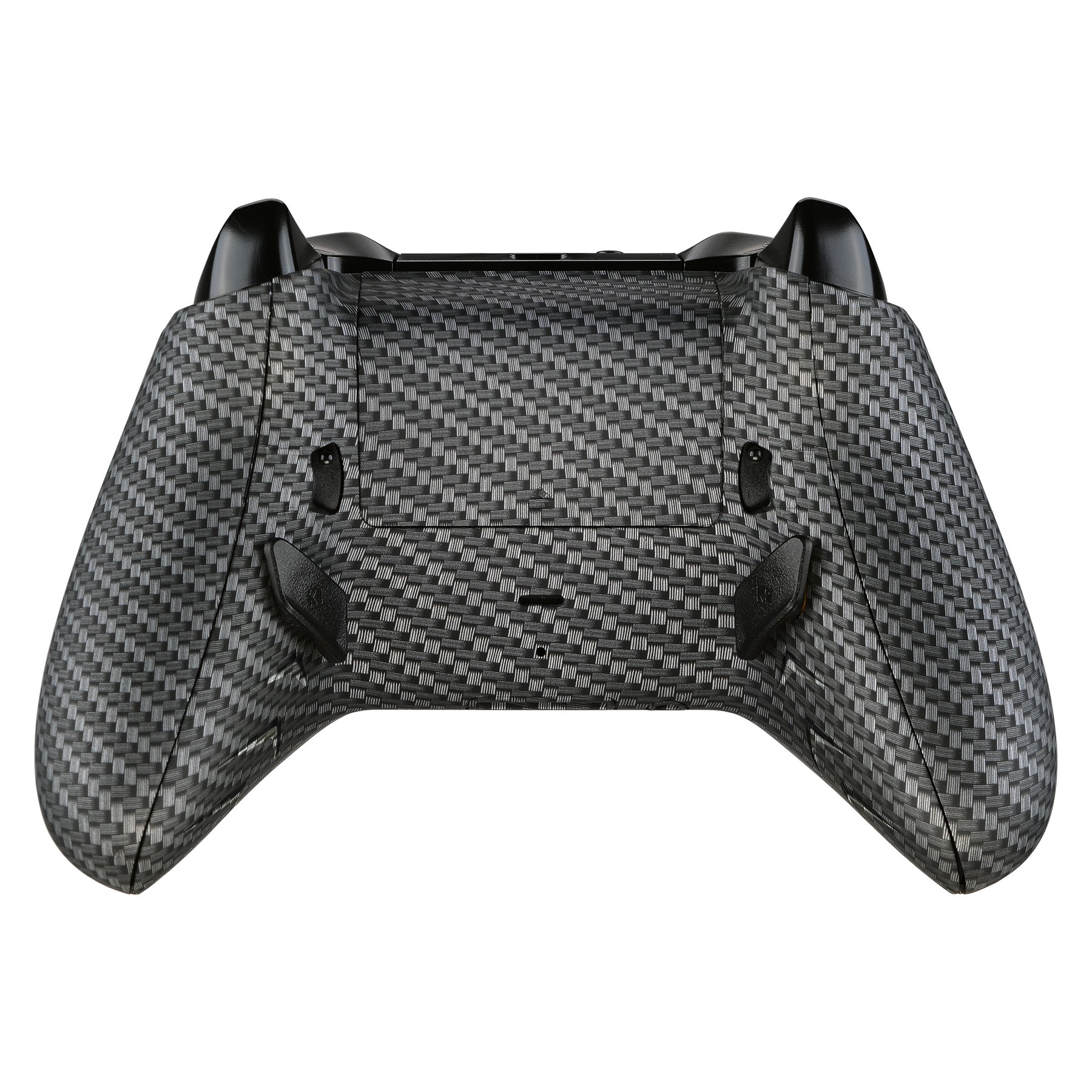 eXtremeRate Remappable Back Buttons & Trigger Stop Kit for Xbox One X/S Controller - Black Silver Carbon Fiber Design | Custom Gaming Setup for Competitive Play