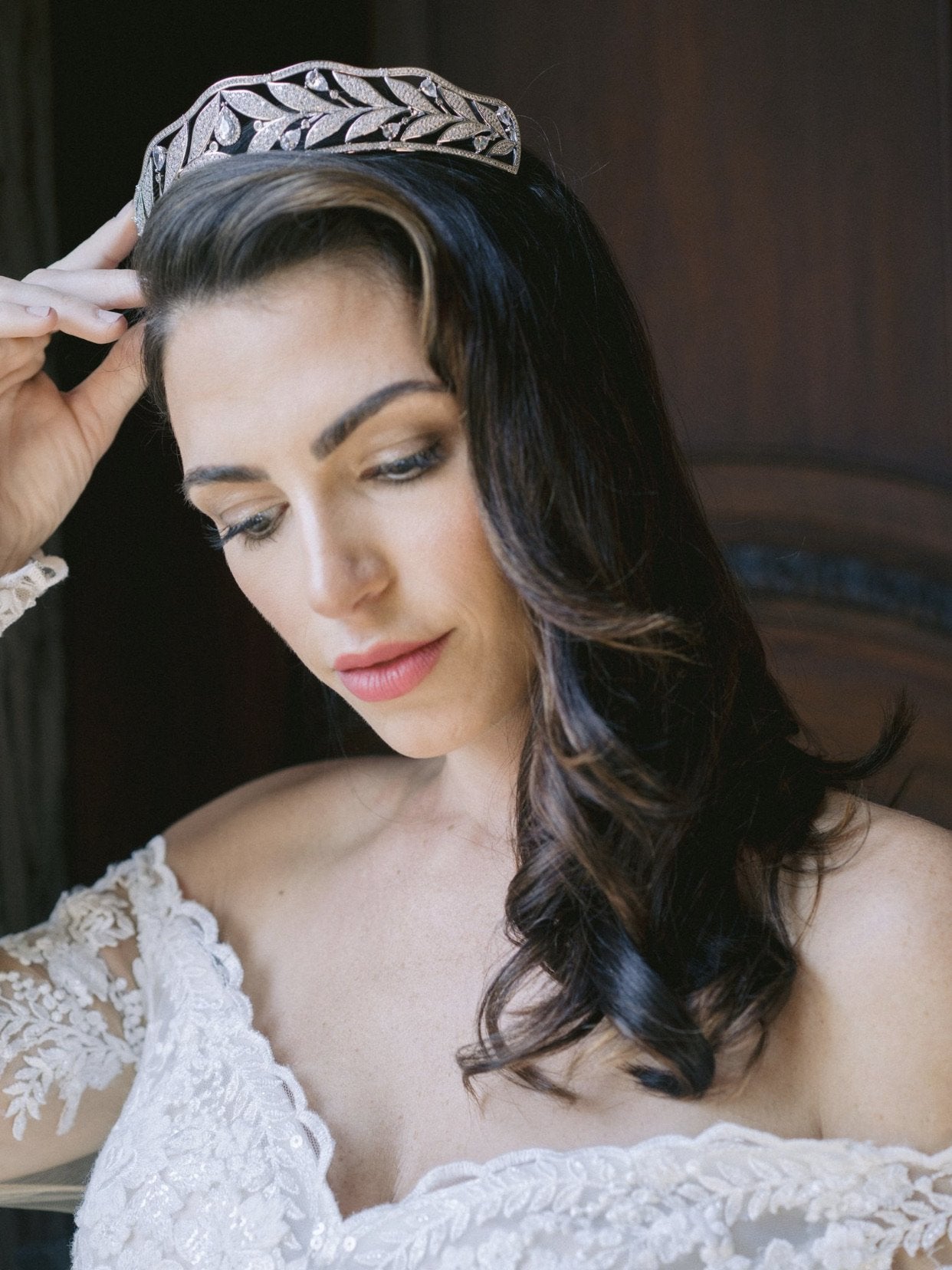 LILIAN Bandeau Tiara - Elegant Rhinestone Headband for Women, Bridal Hair Accessories, Wedding Crown, Prom & Party Headpiece | Perfect for Brides, Prom Queens, and Special Occasions