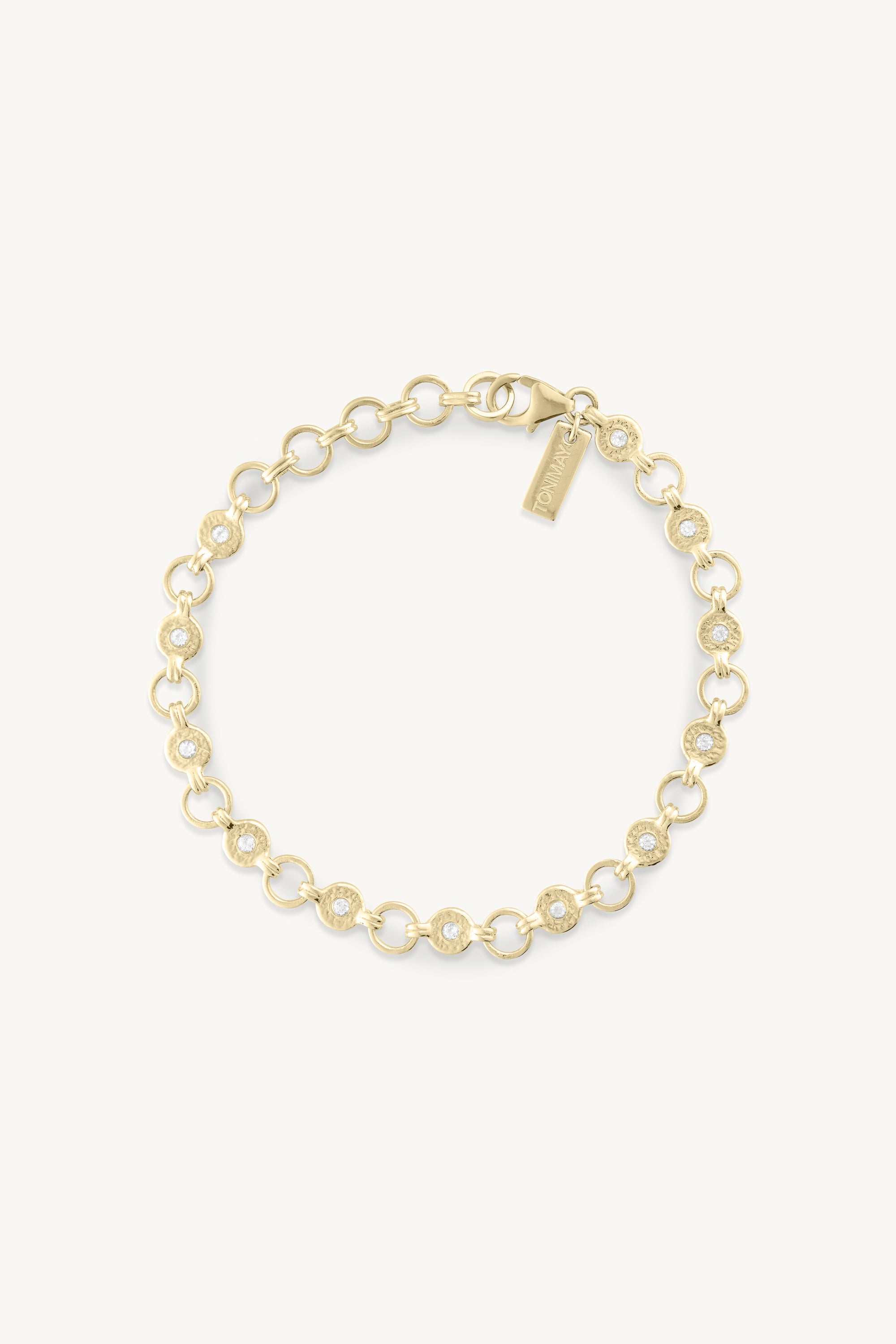 Ellipse Topaz Gold Bracelet for Women - 14K Solid Gold Dainty Bracelet with Genuine Topaz Stone - Perfect for Everyday Wear, Gift Giving & Special Occasions