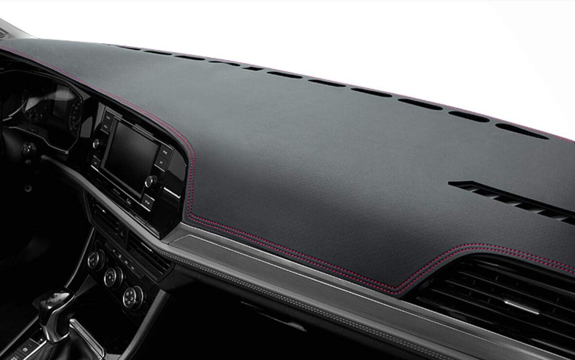 Premium Black Leather Car Dashboard Cover - Non-Slip Dash Mat Tray for Toyota Corolla Hatchback 2019-2023 | Protects from Sun Damage & Adds Luxury Style | Perfect for Road Trips & Daily Commutes