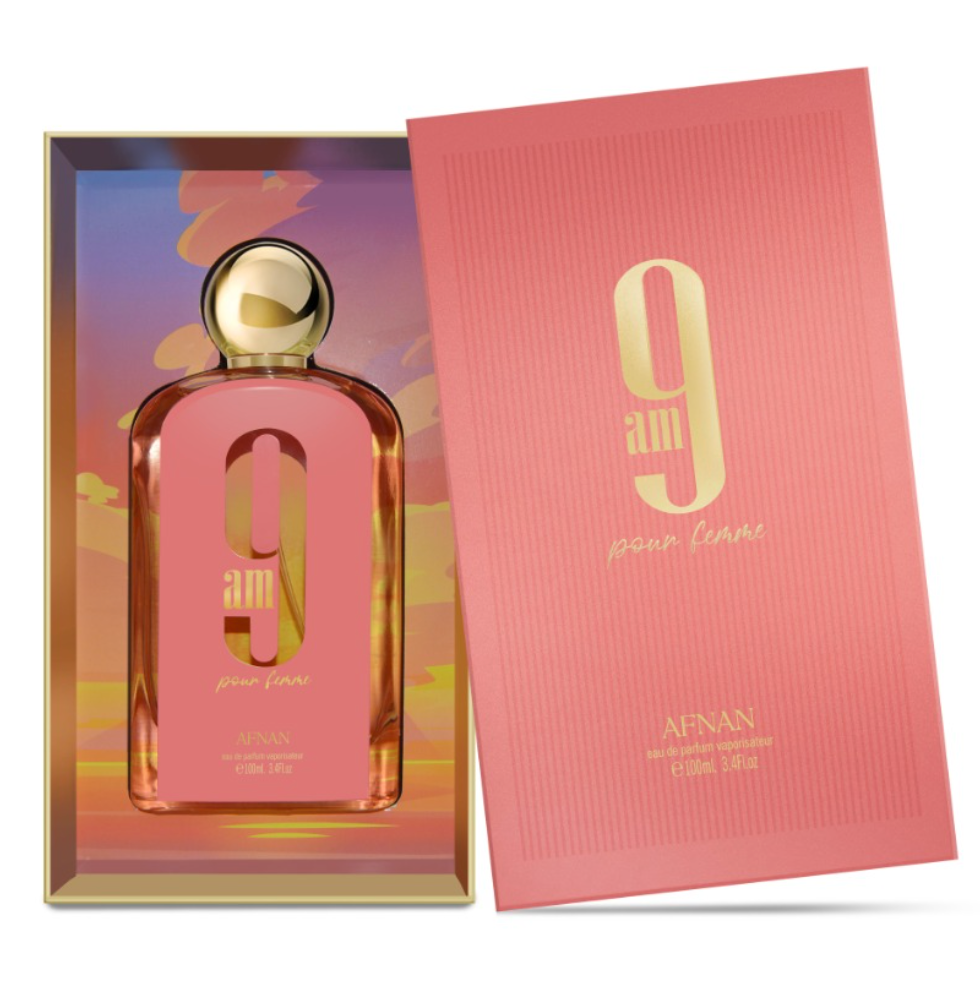 Afnan 9AM Pour Femme 100ML EDP Spray for Women - Floral Fruity Perfume for Daytime Wear, Office & Special Occasions