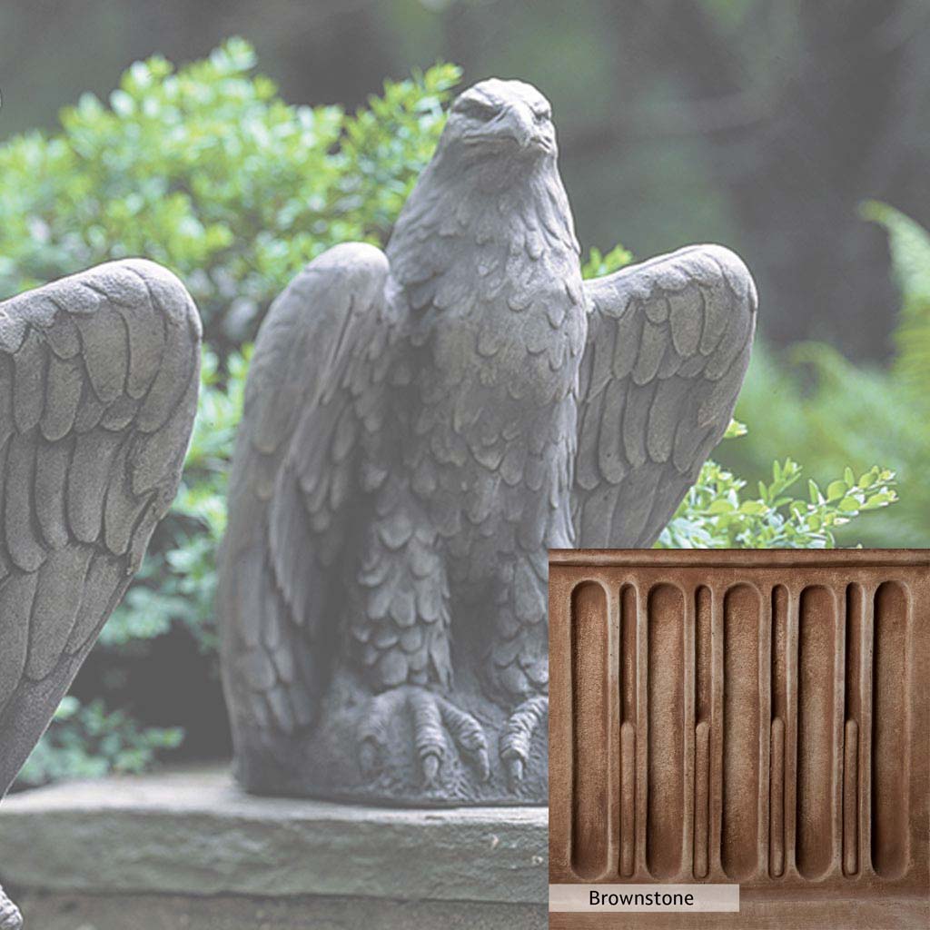 Campania International Eagle Looking Right Statue - Bronze Eagle Sculpture for Home & Garden Decor - Perfect for Outdoor Patio, Lawn, or Office Display