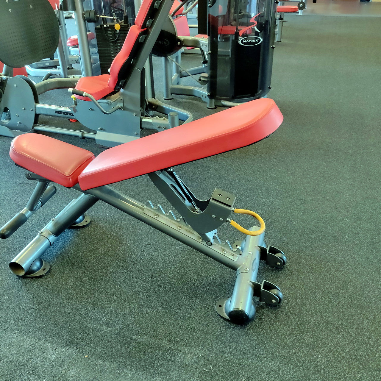 Matrix Adjustable Weight Bench for Home Gym - 12-Position Incline/Decline Workout Bench for Strength Training, Dumbbell Exercises & Full-Body Workouts - Perfect for Small Spaces & Home Fitness