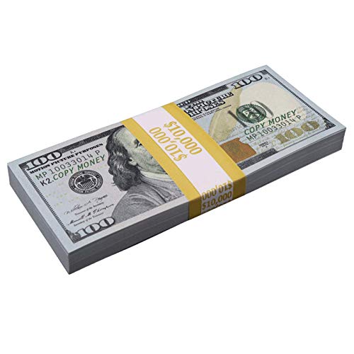 $20,000 Full Print New Series & 2000 Series Stacks Mix - Authentic US Currency for Collectors, Gifts, and Movie Props