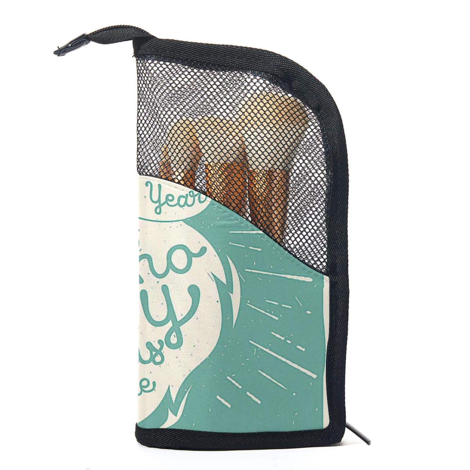 12-Piece Makeup Brush Organizer Bag with Portable Holder Case - Perfect for Travel, Home & Professional Makeup Artists | Merry Christmas Gift Idea