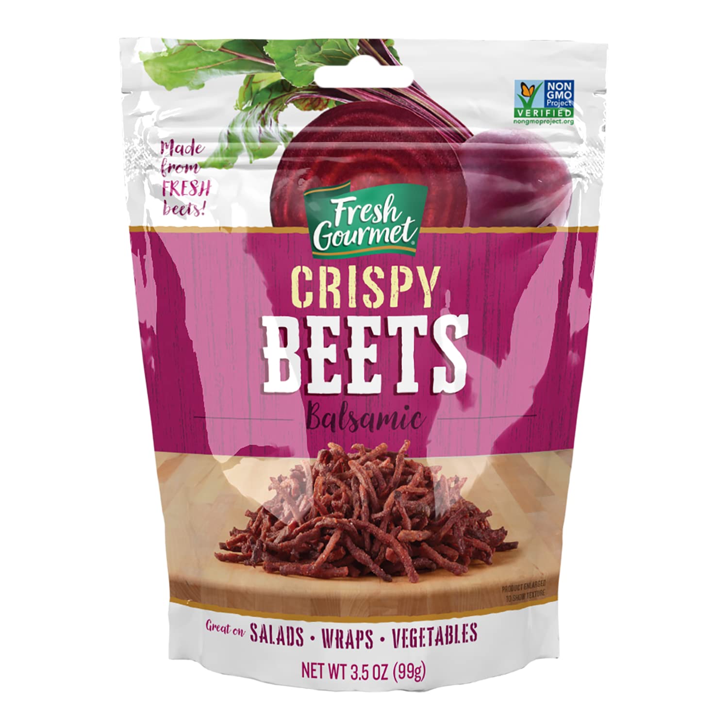 Fresh Gourmet Variety Pack - 3.5oz Crispy Balsamic Beets, Red Peppers & Pickle-Flavored Dillies | Healthy Snacks for Salads, Charcuterie Boards & Party Platters | Vegan, Gluten-Free Crunchy Toppings (3-Pack)
