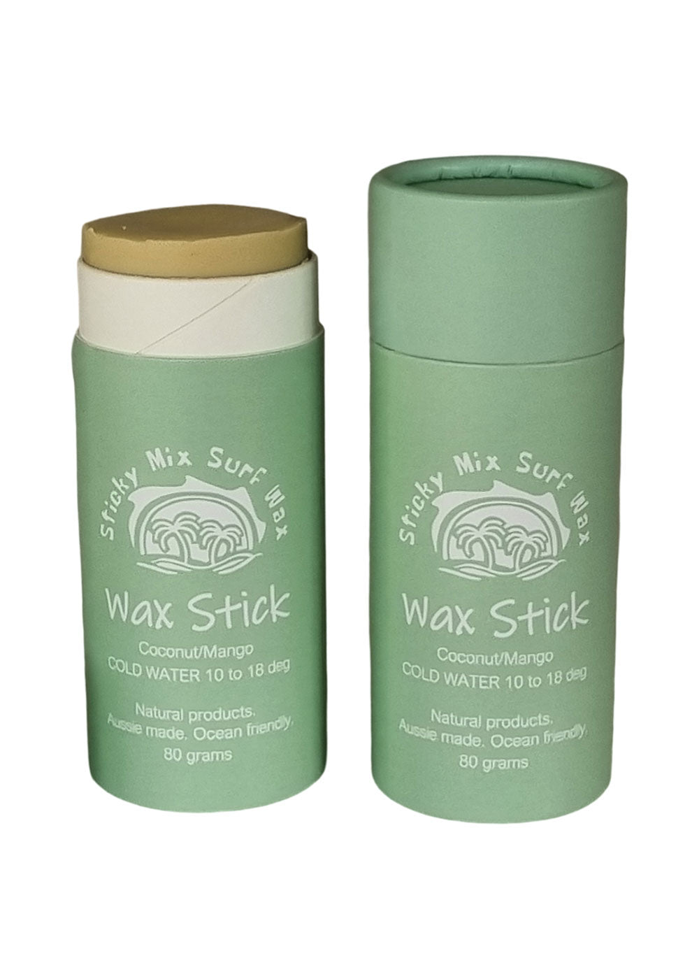 Premium Cold Water Surf Wax - Coconut & Mango Scented - Extra Sticky Formula for Enhanced Grip - Ideal for Surfing, Bodyboarding & Water Sports in Chilly Conditions