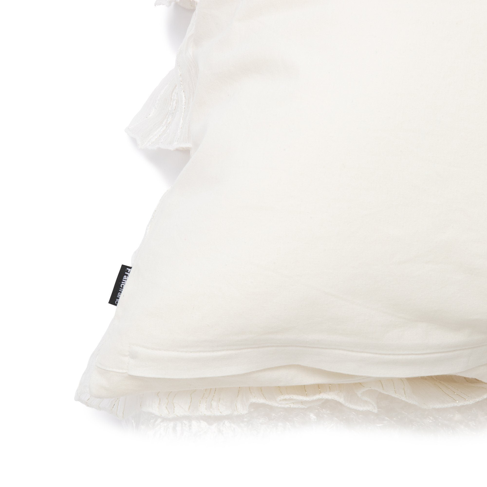 Elegant Frill Cushion Cover - Soft Decorative Pillow Case for Sofa, Bed & Home Decor - Perfect for Living Room, Bedroom & Nursery