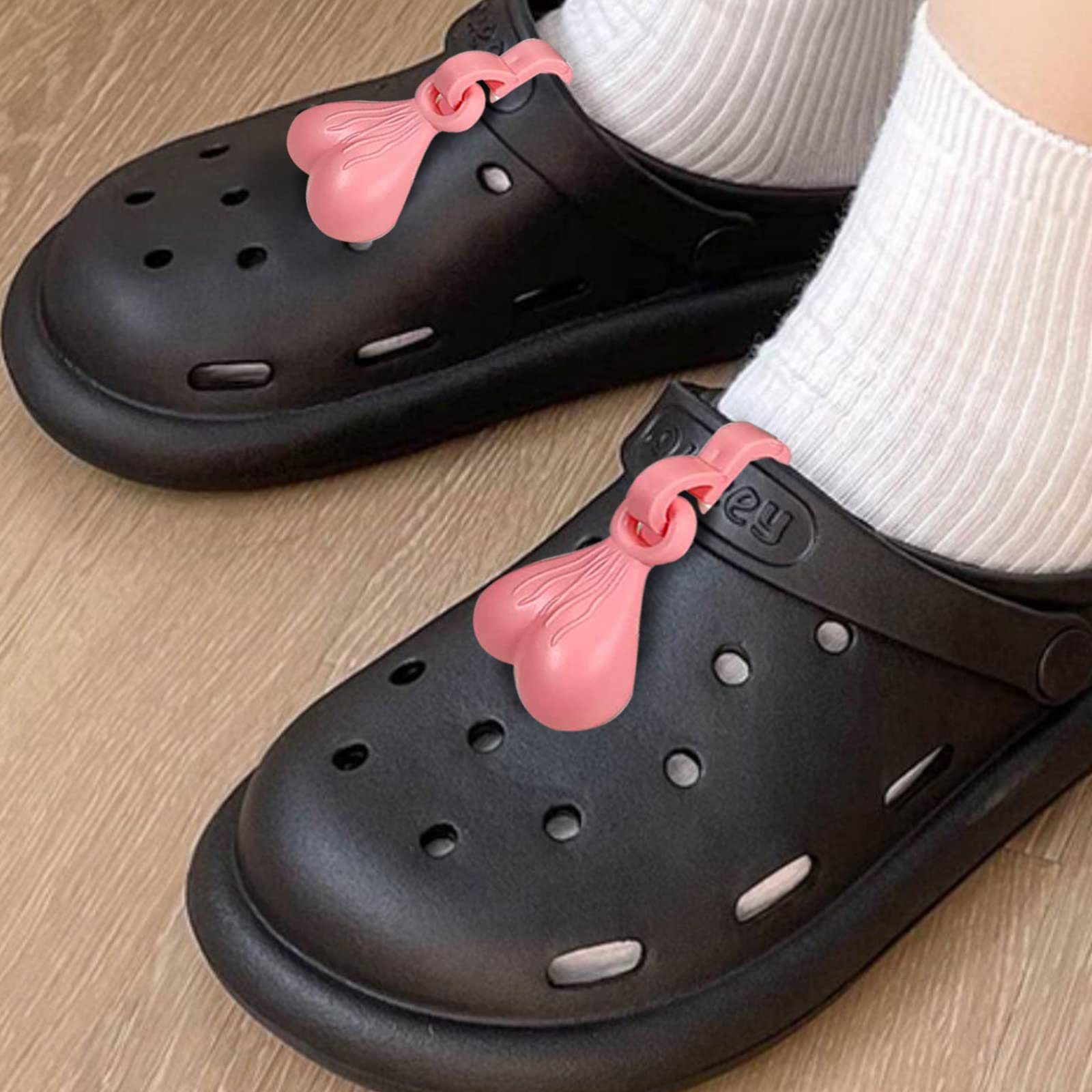 Set of 2 Funny Shoe Charms & Shoe Clips - Unique Shoe Nuts Decorations for Crocs & Shoes - Perfect Birthday & Christmas Gift for Men & Women - Great for Casual Wear, Parties & Festive Occasions