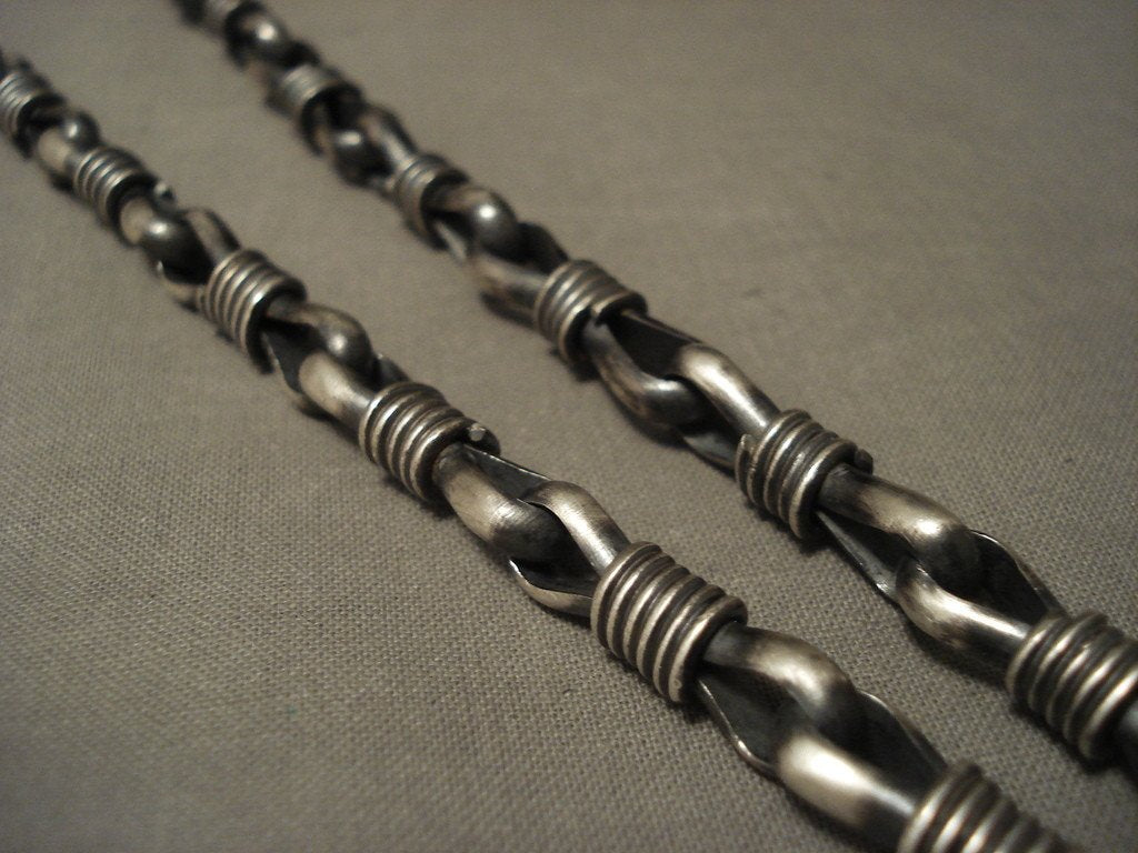 140 Gram Heavy Vintage Zuni Navajo Kachina Native American Silver Necklace - Authentic Tribal Jewelry for Women, Perfect for Boho Fashion, Cultural Events & Gift Giving
