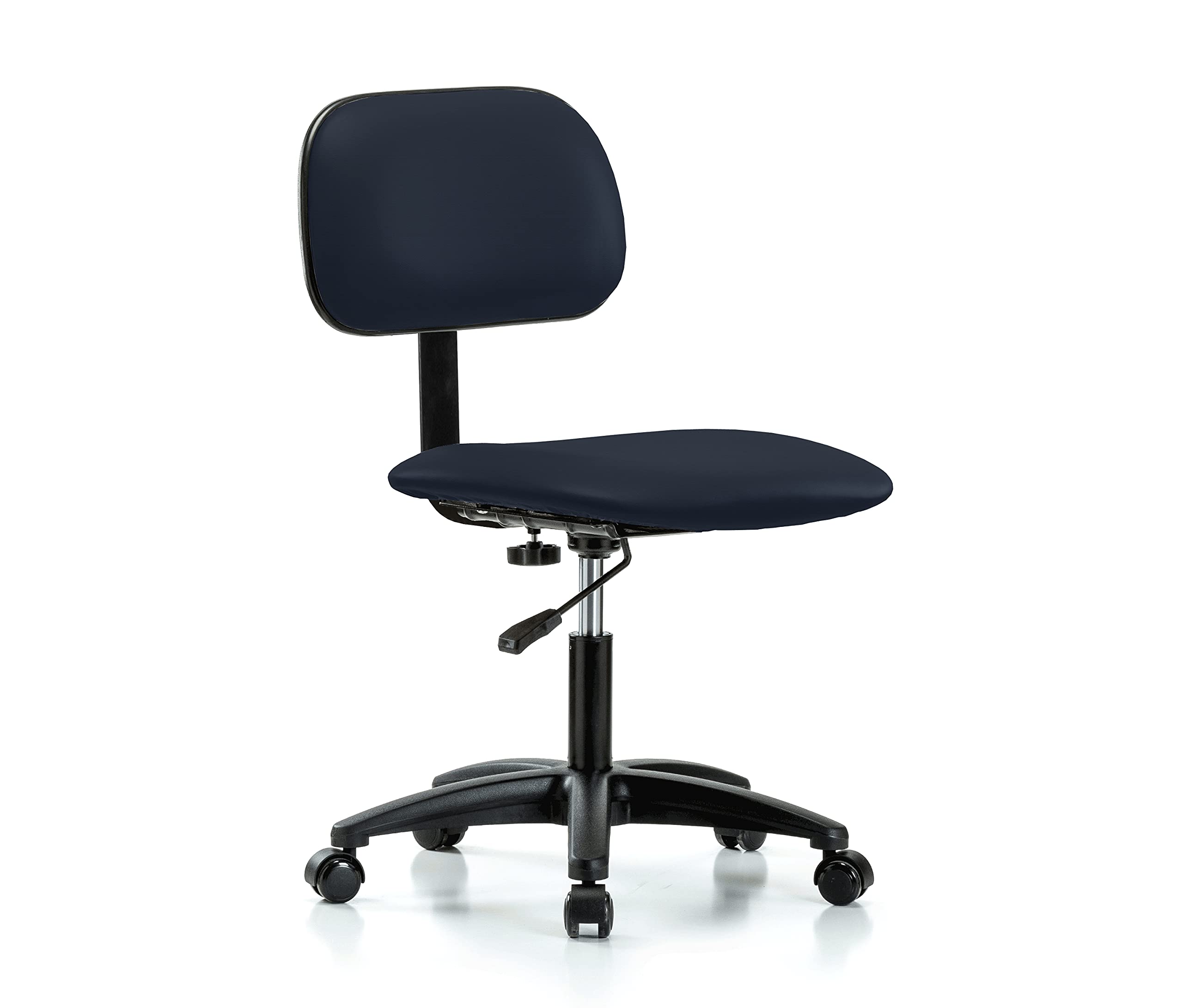 Ergonomic Perch Lab Chair with Adjustable Backrest & Seat Height (17-22 Inches) - Imperial Fabric Upholstery for Home Office, Laboratory & Standing Desk Workstations