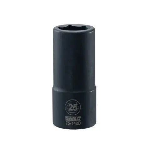 DEWALT DWMT75142OSP 3/4-Inch Drive 25mm Impact Deep Socket - Heavy Duty Automotive & Industrial Tool for Mechanics and Construction Work