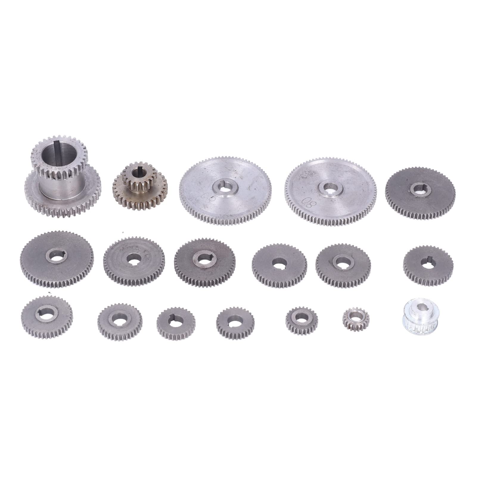Metal Gear Kit - Mini Gears Set for CJ0618 Lathe Cutting Machine | Multiple Sizes | Replacement Parts for Metalworking & DIY Projects