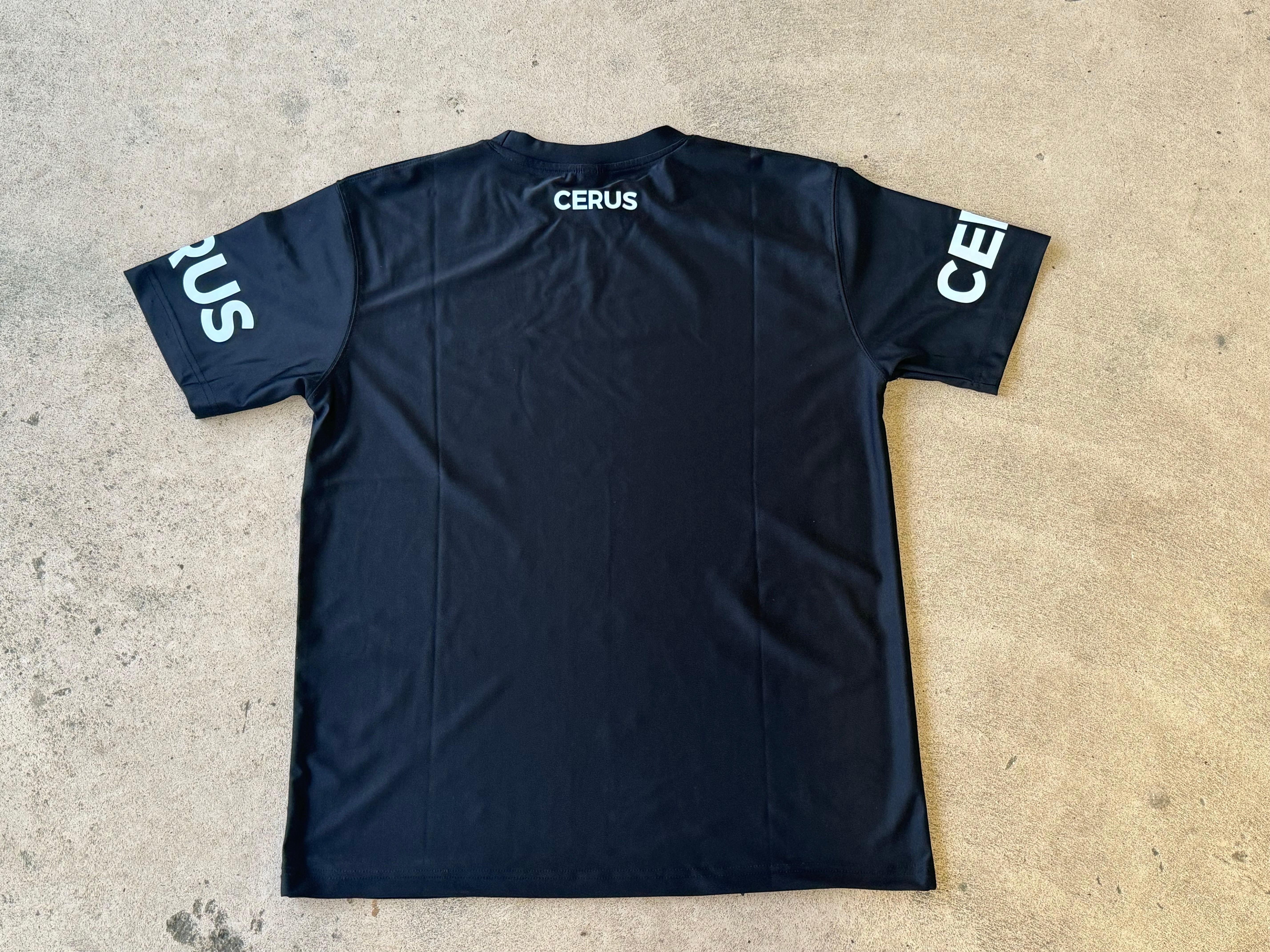 Cerus Black Apex Men's T-Shirt - Premium Cotton Crew Neck Tee for Casual Wear & Gym Workouts | Slim Fit Comfort Shirt for Everyday Style